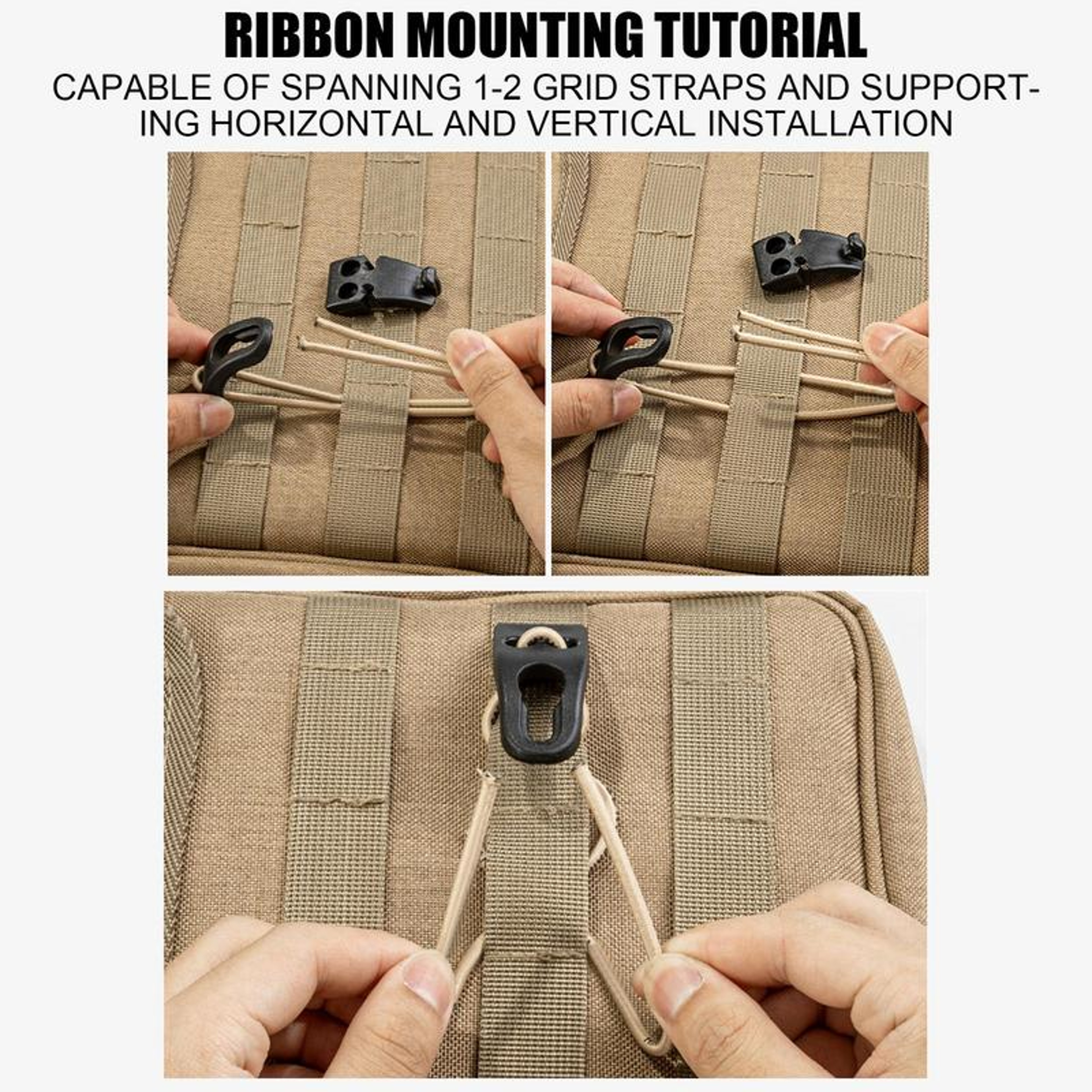 Adjustable Bag Expansion Strap With Quick Release Buckle Camping Gear Clip 4