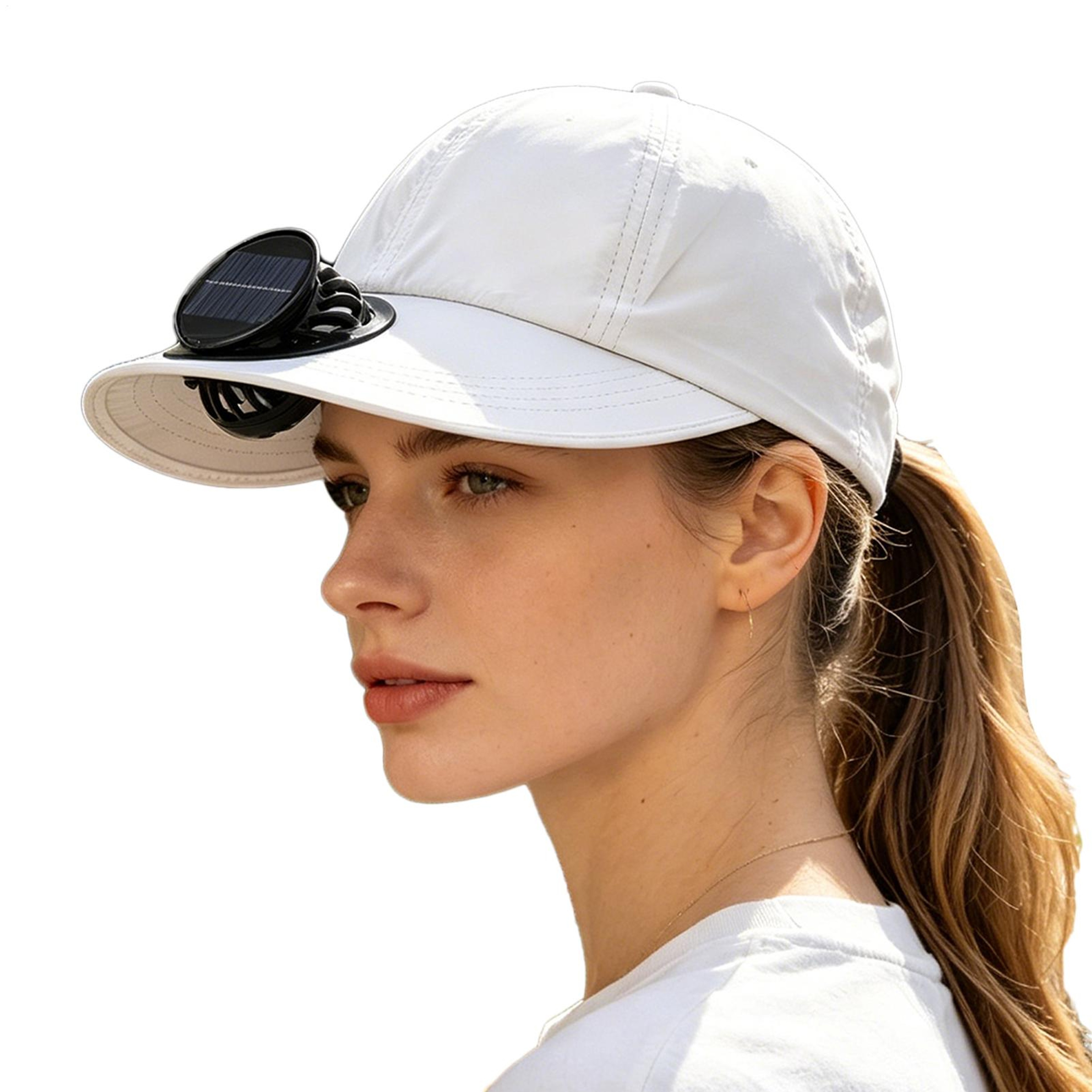Rechargeable Fan Hat Solar Powered Cooling Sun Hat For Outdoor 0