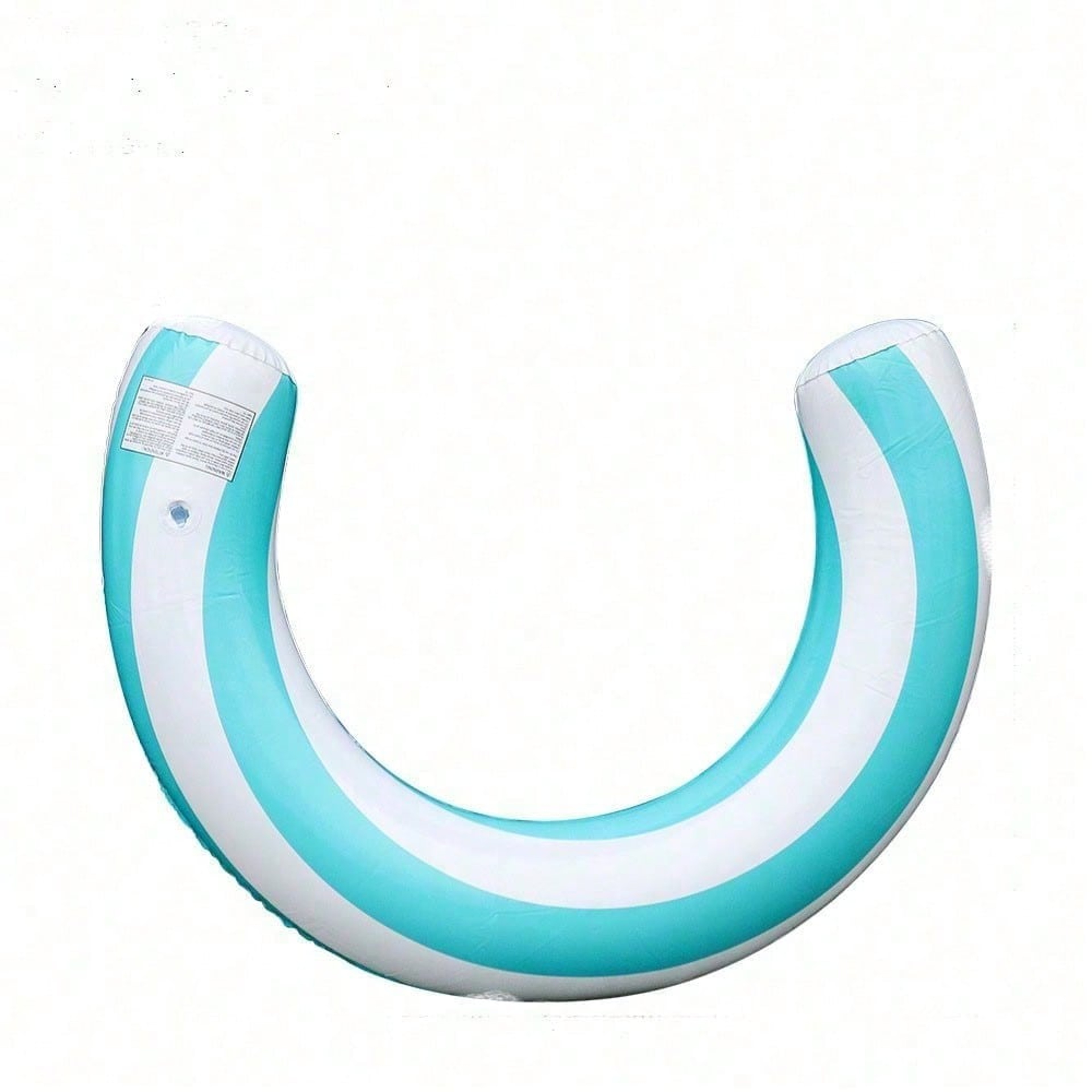 Large Inflatable Pool Float Water Lounger Curved Striped Floating Mat for Summer Relaxation – view 7