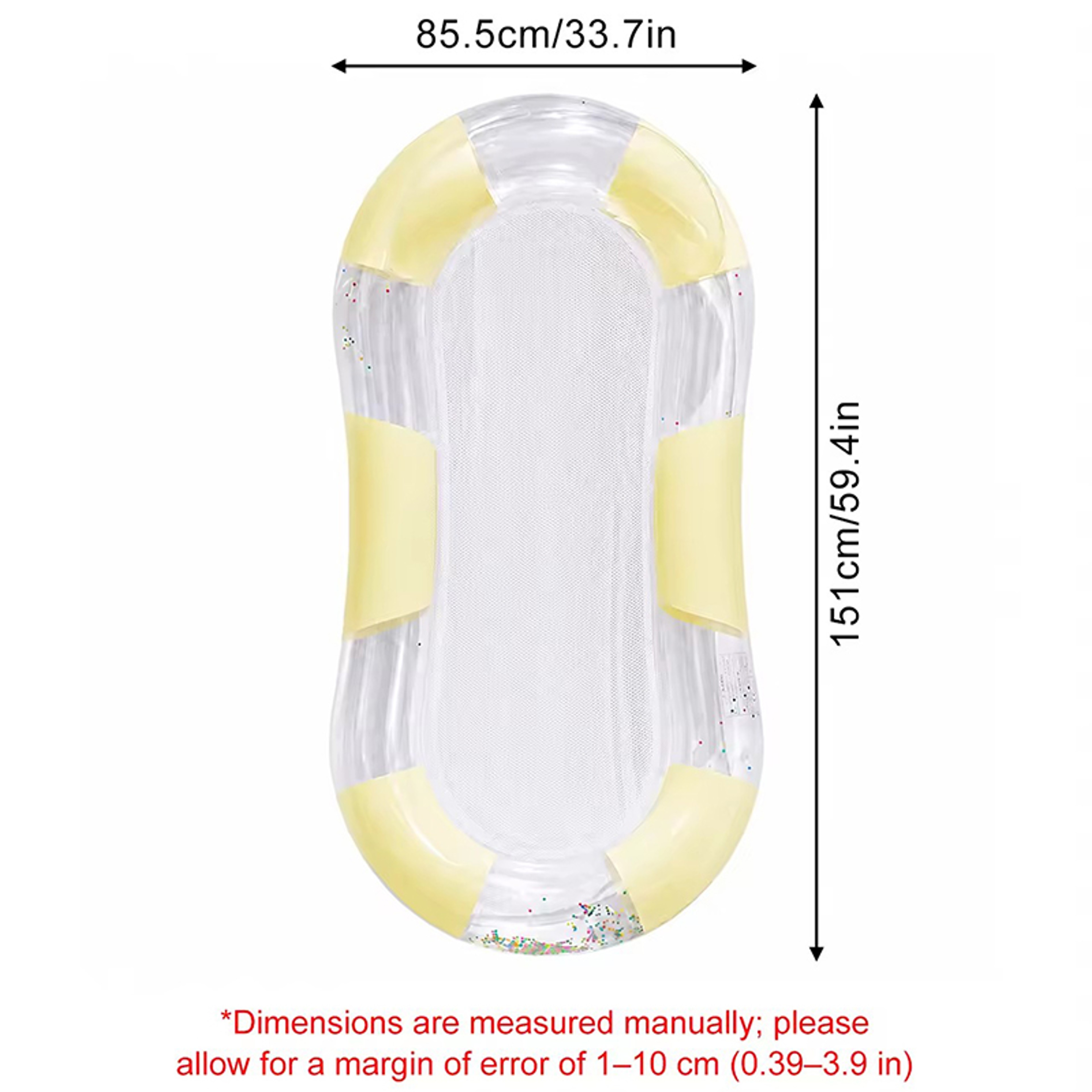 Glitter Inflatable Pool Float Mattress Water Lounger for Summer Relaxation – view 8