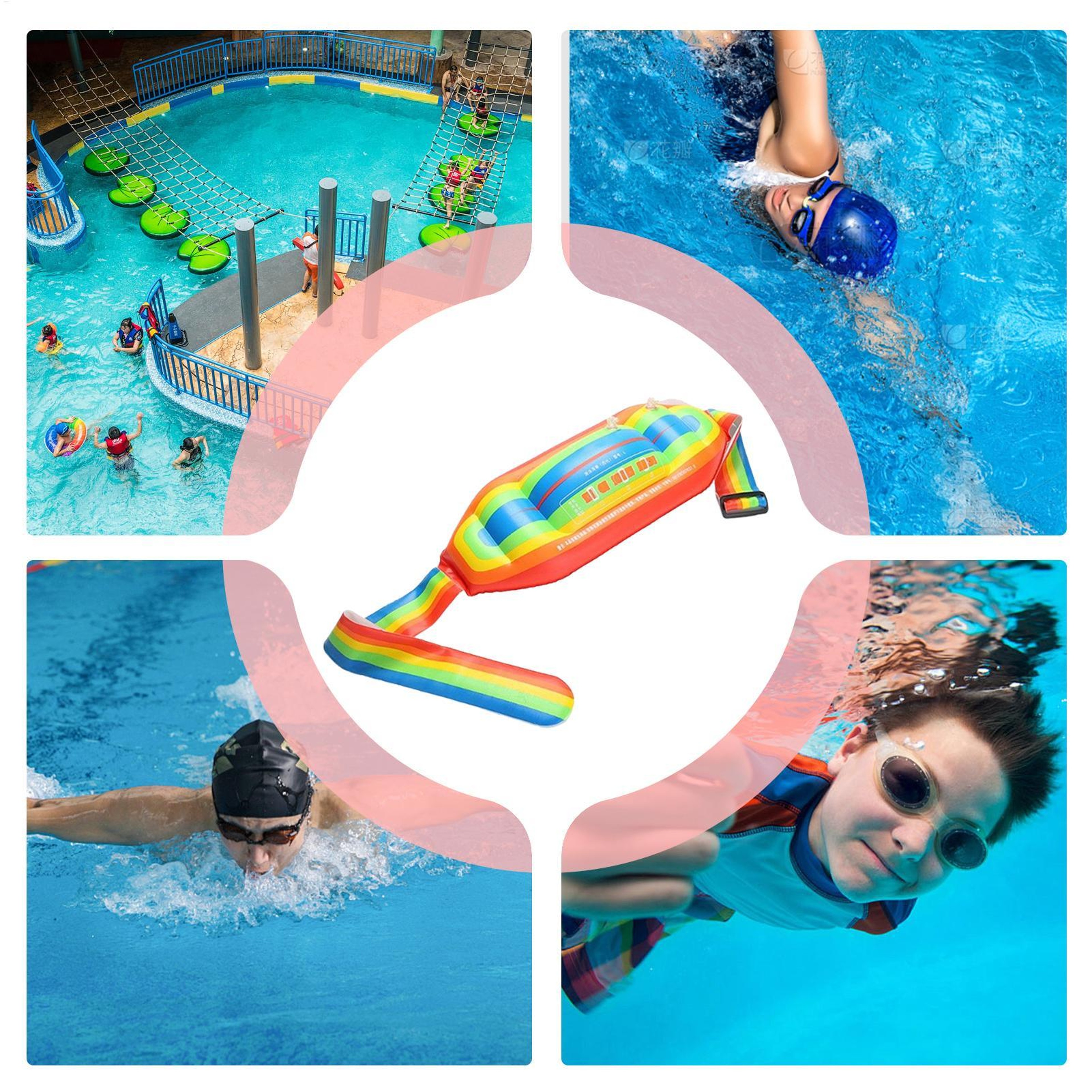 Adjustable Swimming Flotation Belt For Water Aerobics And Pool Exercise 4