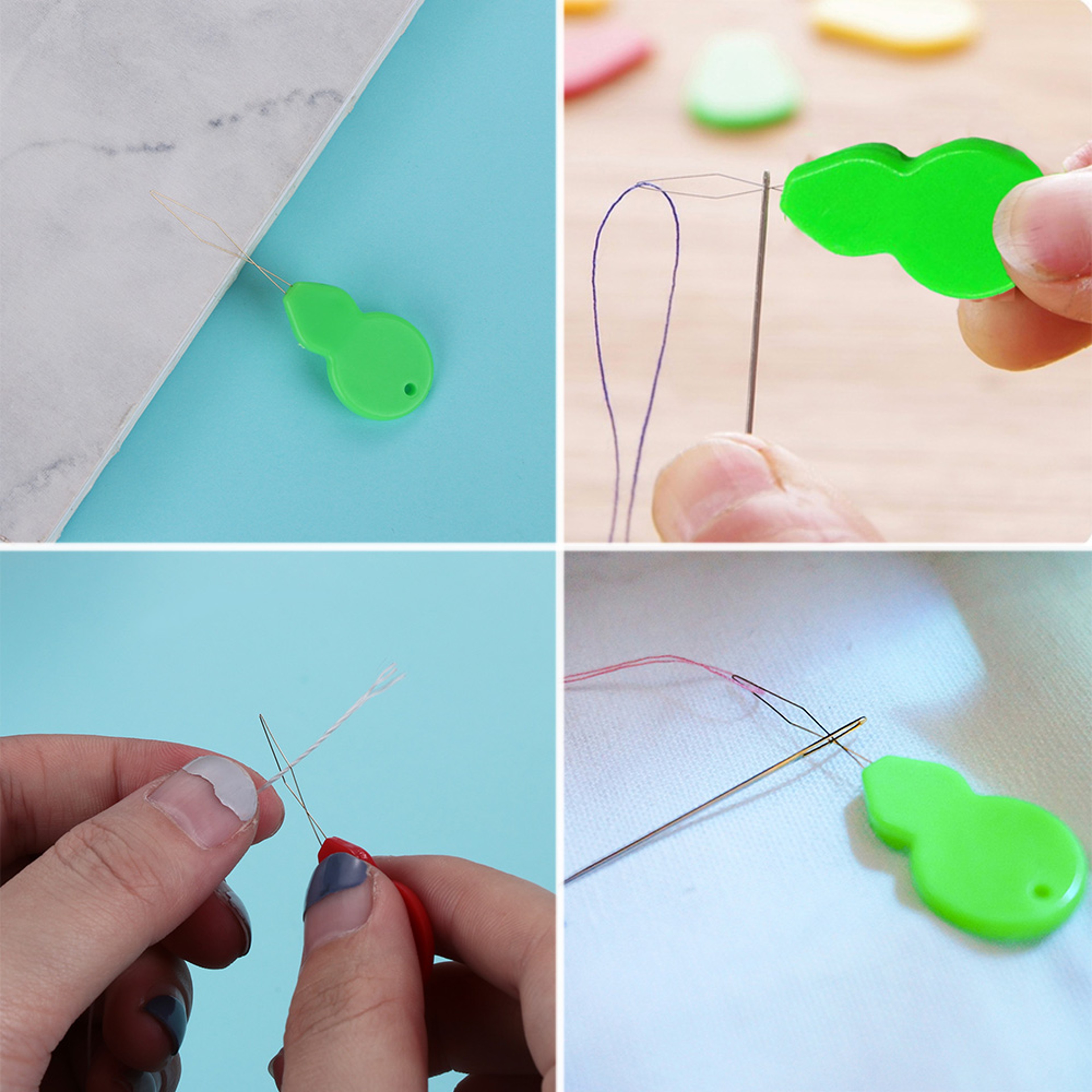 Plastic Needle Threader Set for Easy Sewing and Stitching – view 2