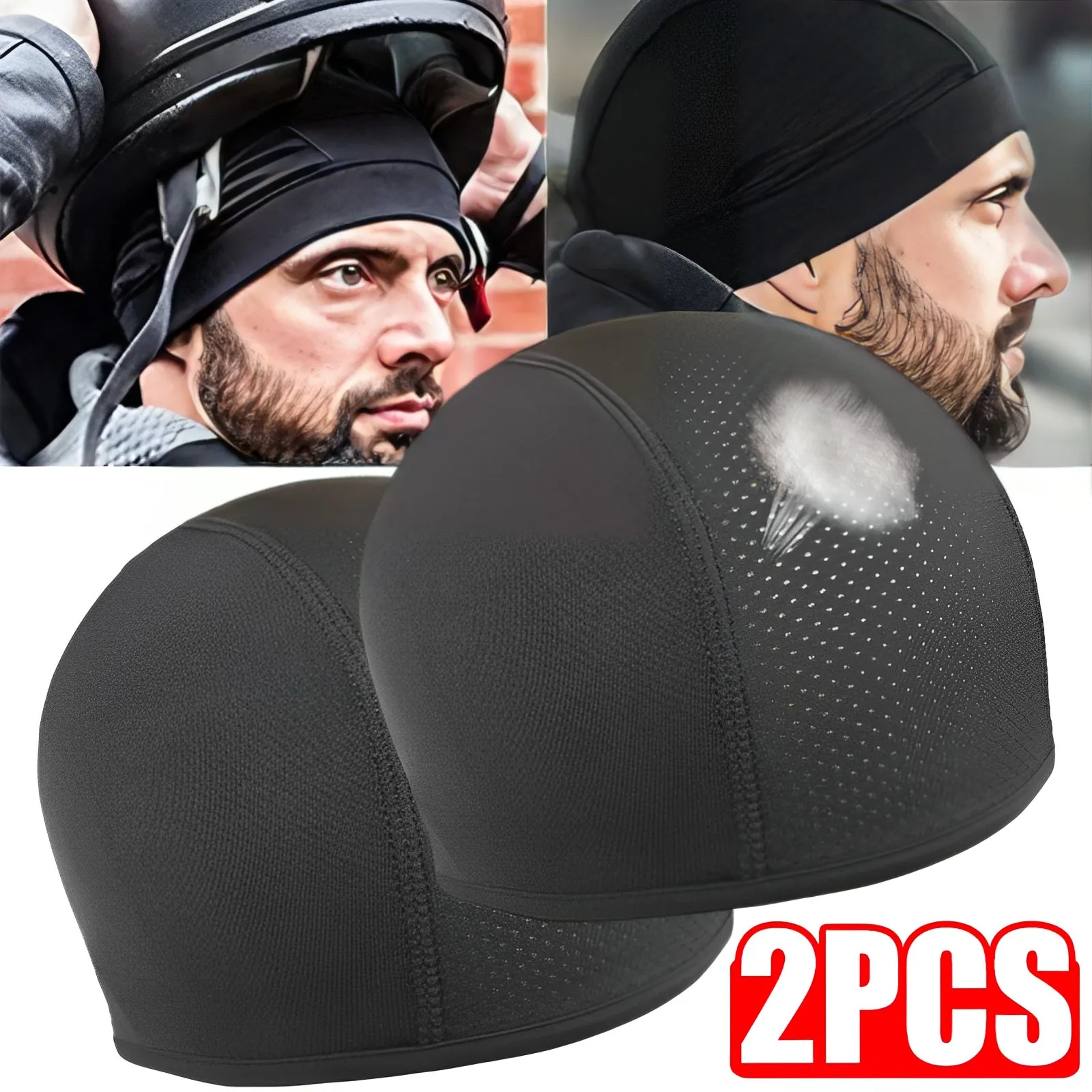 Motorcycle Helmet Liner Cap Breathable Quick Dry Skull Cap 0