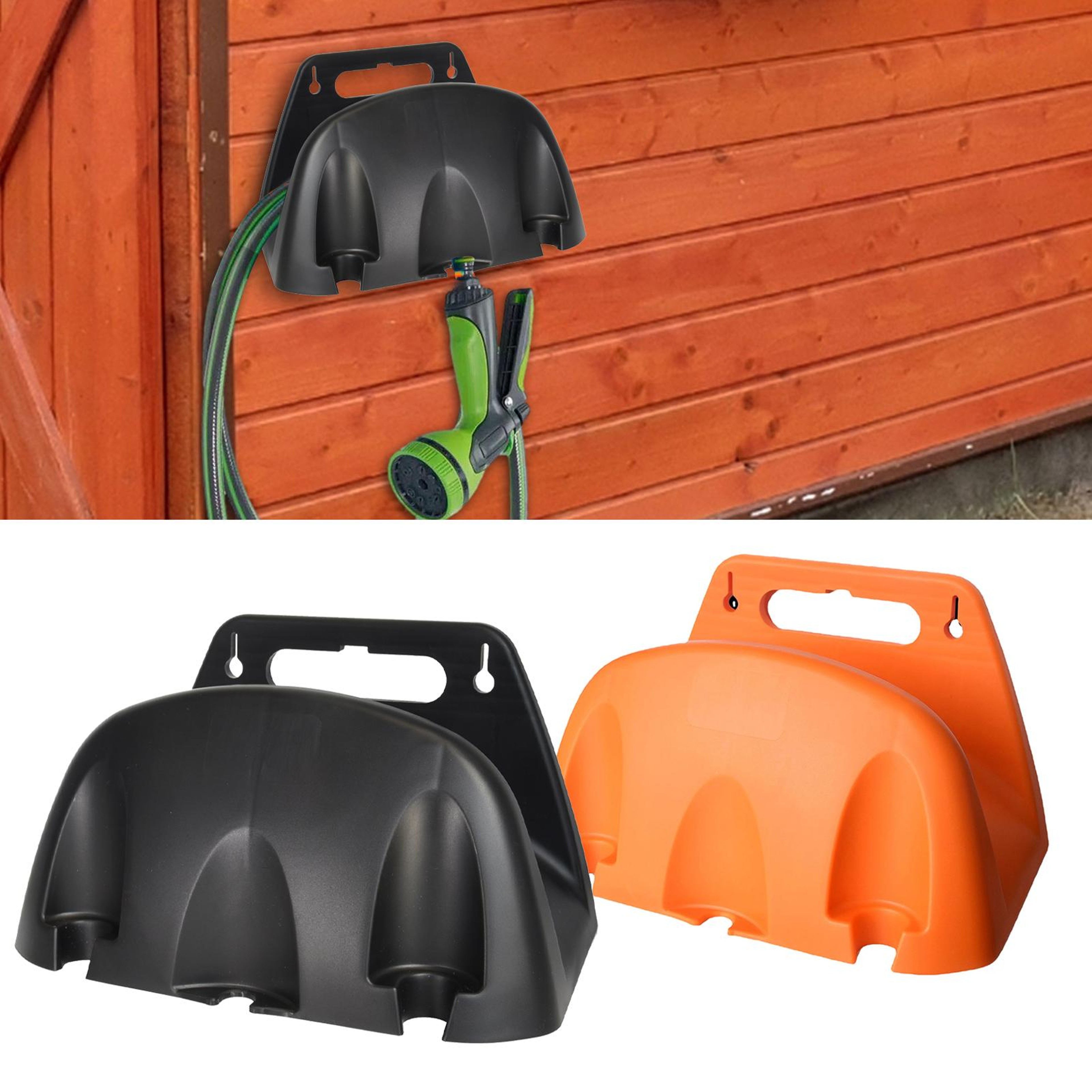 Wall Mount Hose Holder Garden Storage Bracket For Easy Hose Organization 1