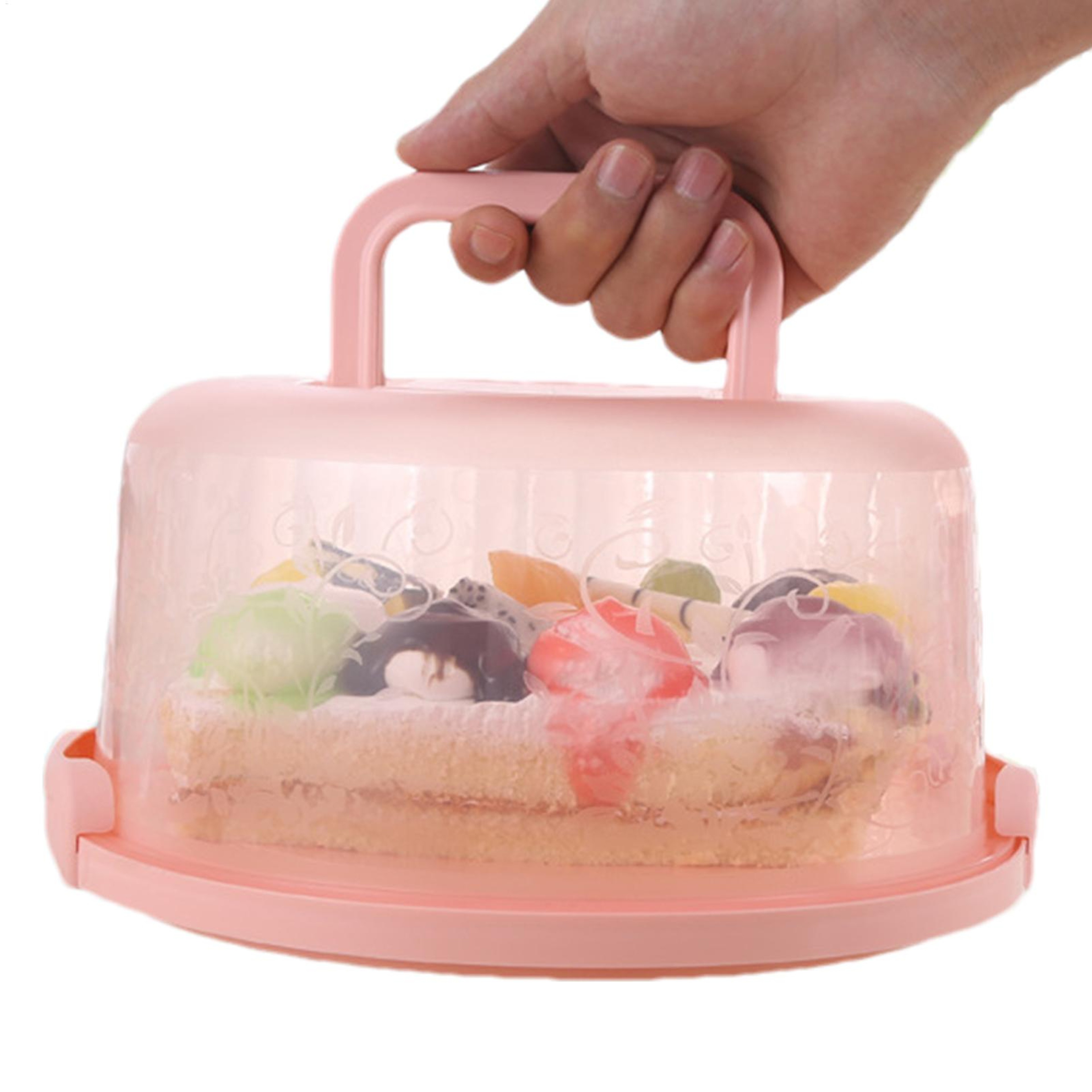 Reusable Cake Container with Lid Transparent Dome Cake Carrier for Bakery Storage and Parties – view 3