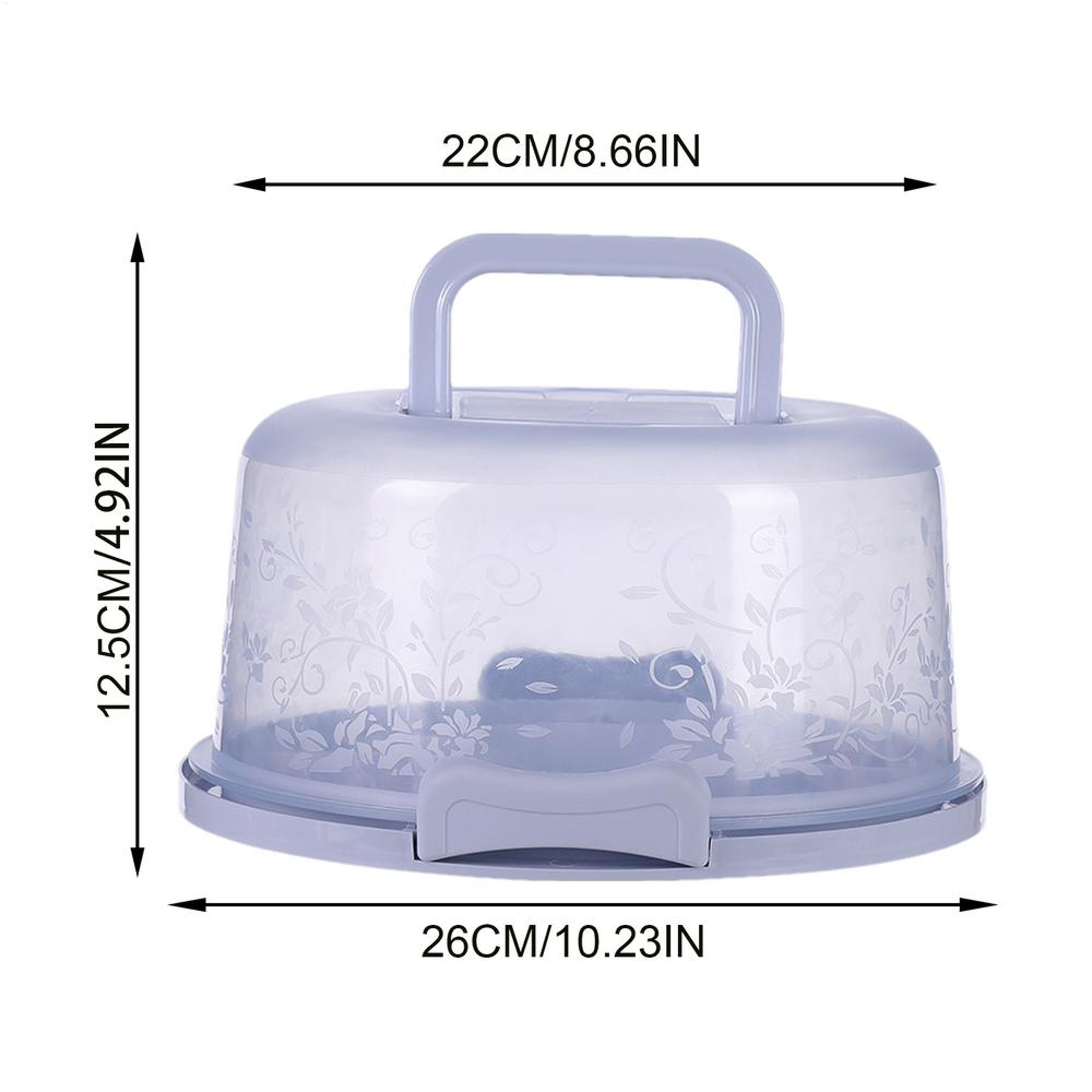 Reusable Cake Container with Lid Transparent Dome Cake Carrier for Bakery Storage and Parties – view 8