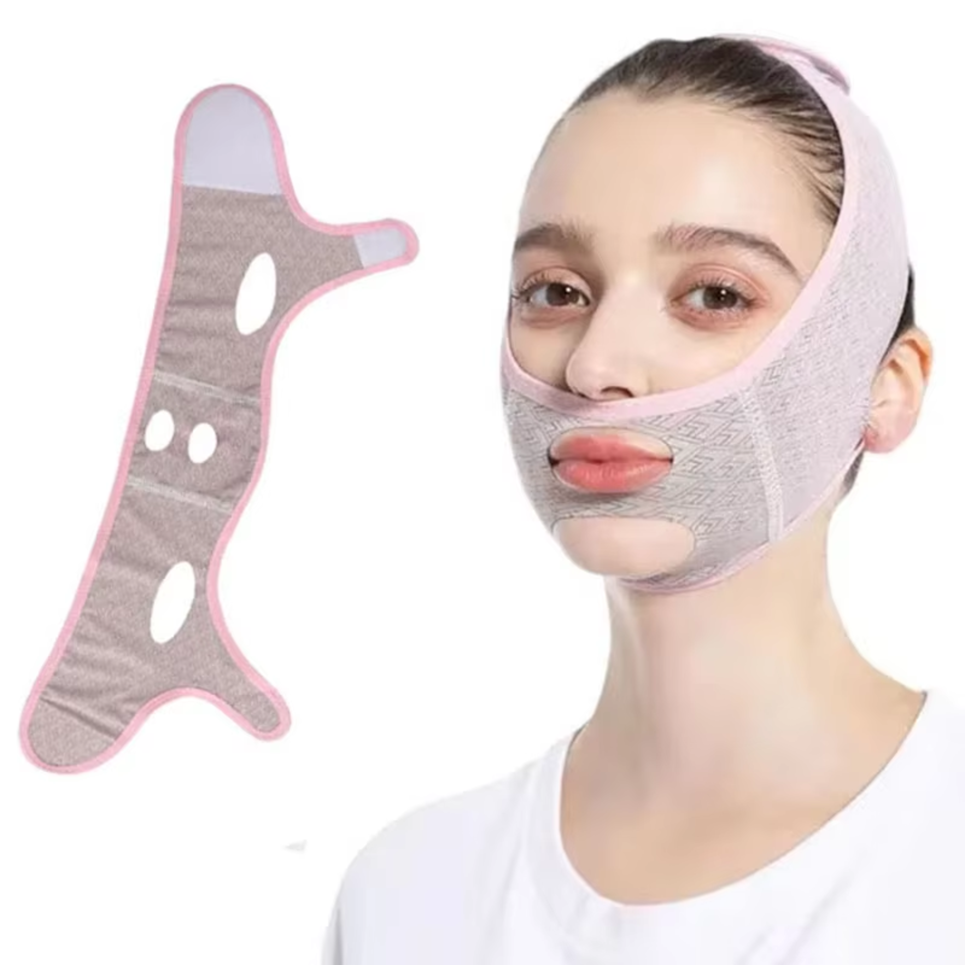 Adjustable V Line Face Lifting Strap and Double Chin Mask – view 1