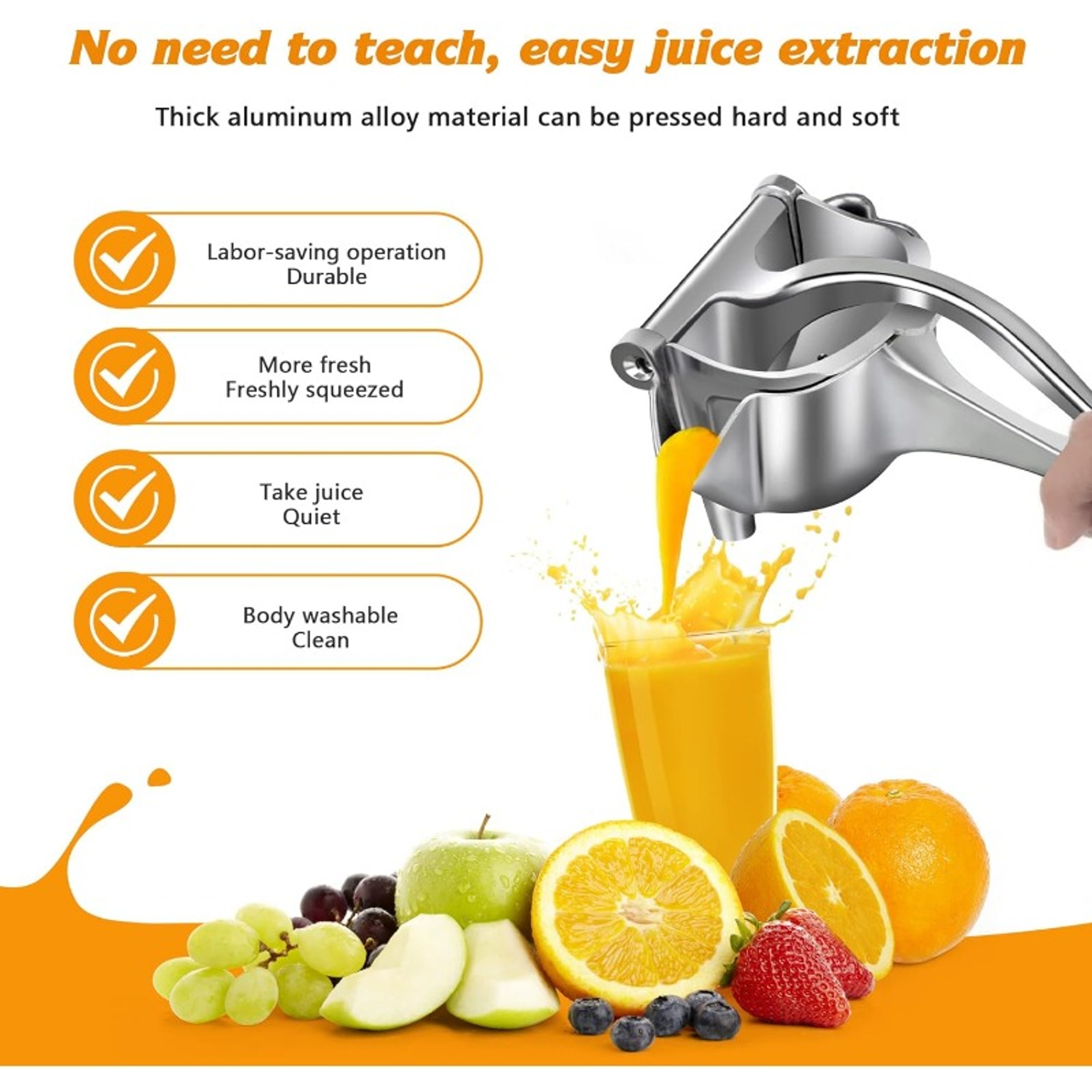 Heavy Duty Manual Citrus Juicer and Lemon Squeezer – view 2