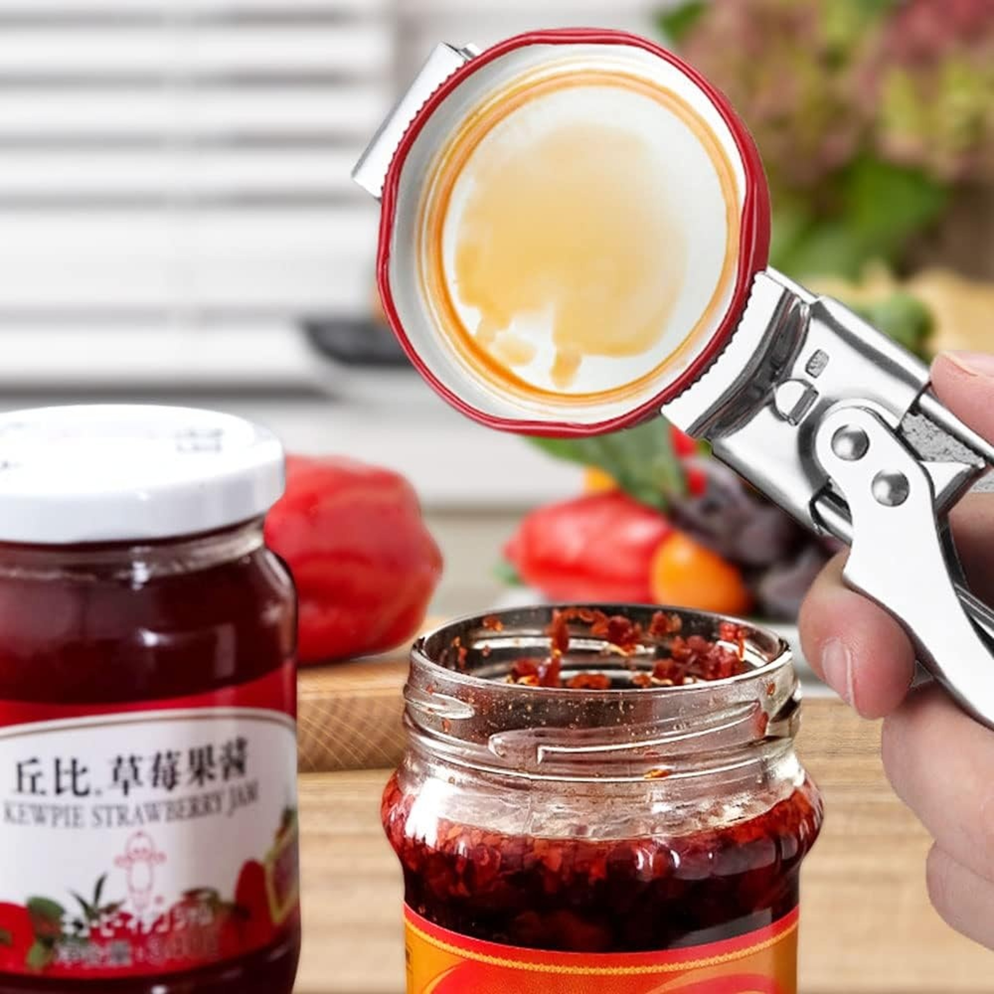Adjustable Stainless Steel Multi Function Bottle Opener Labor Saving Kitchen Tool 4
