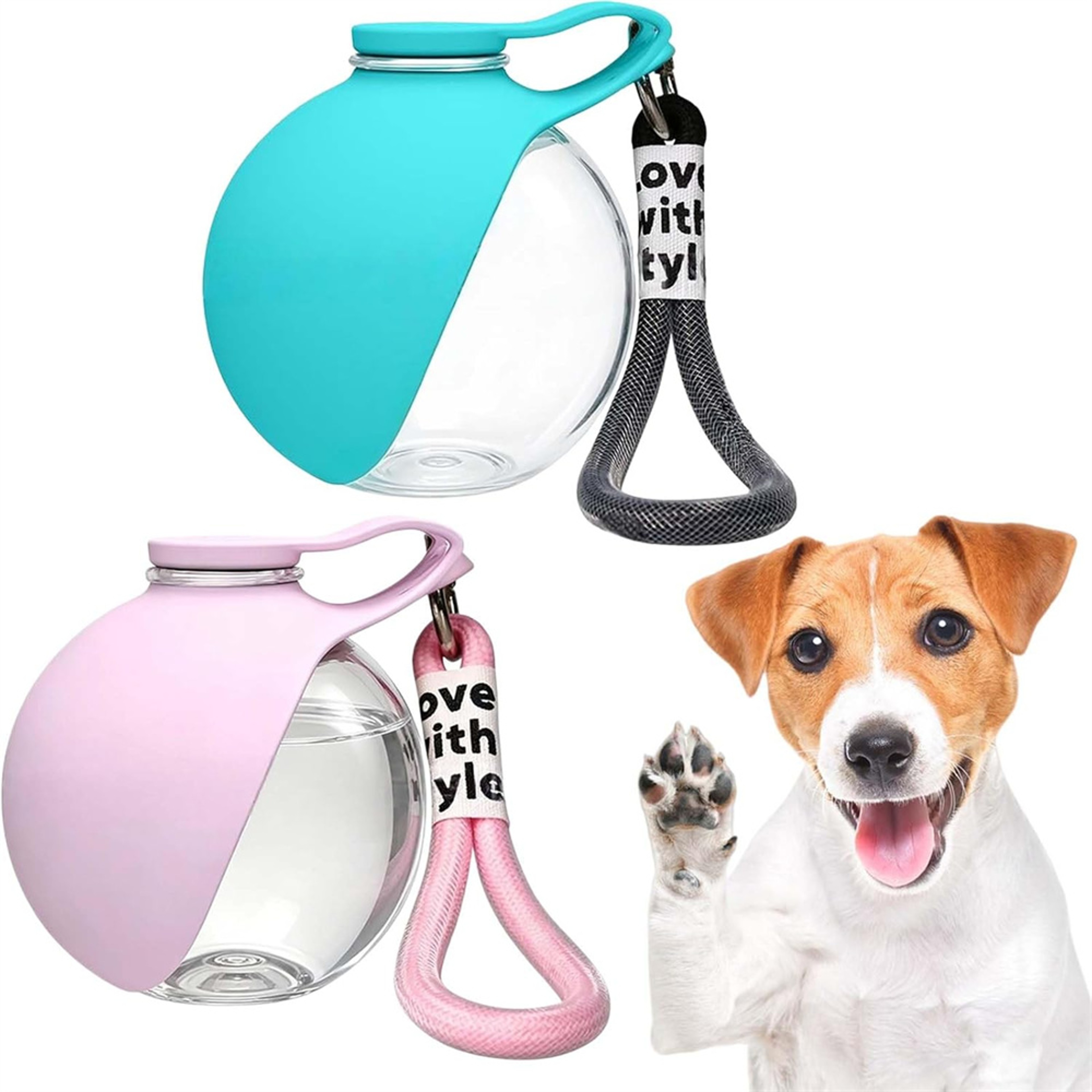 Portable Dog Water Bottle With Leak Proof Bowl And Food Container 0