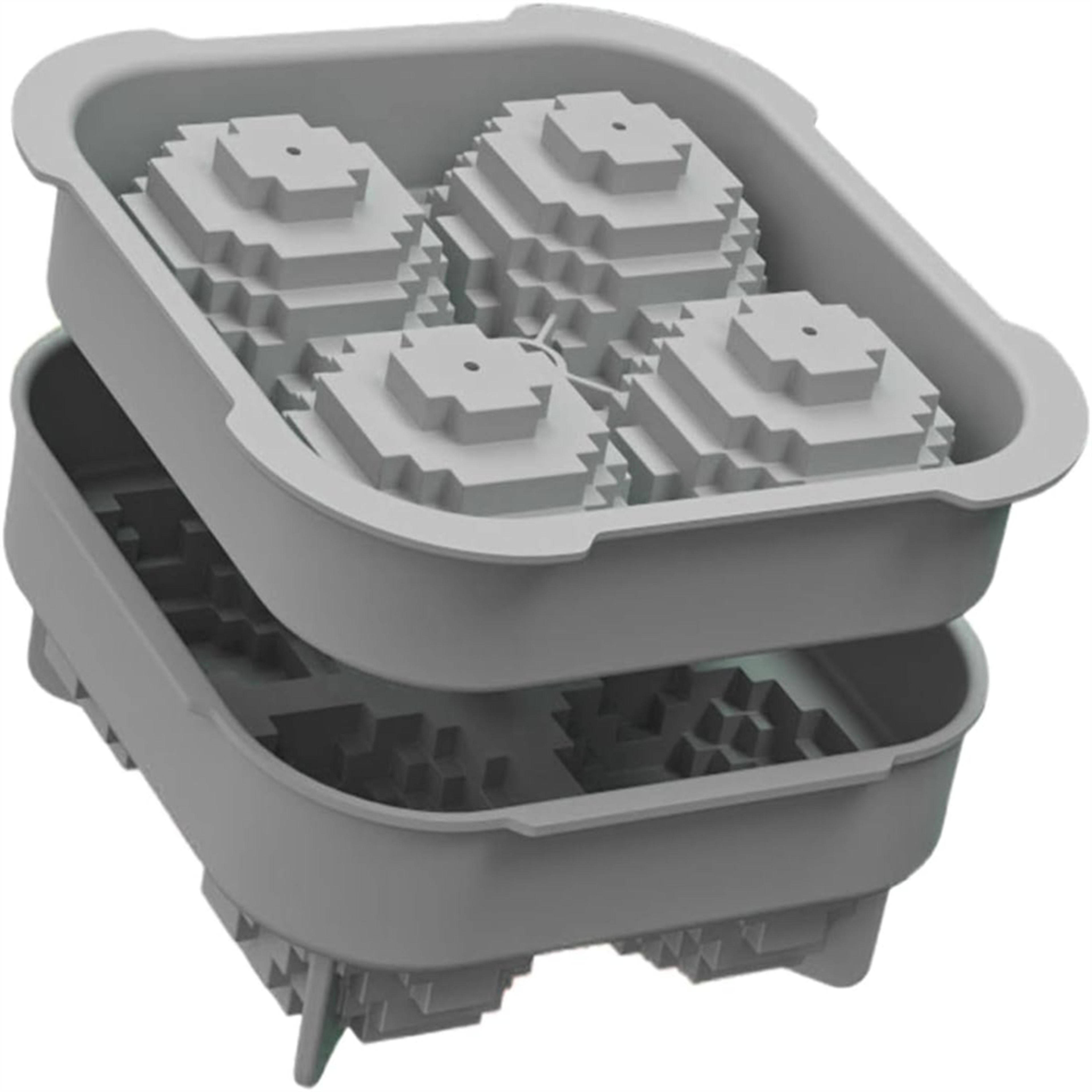 Slow Melt Silicone Ice Cube Mold With Lid For Whiskey And Cocktails 8