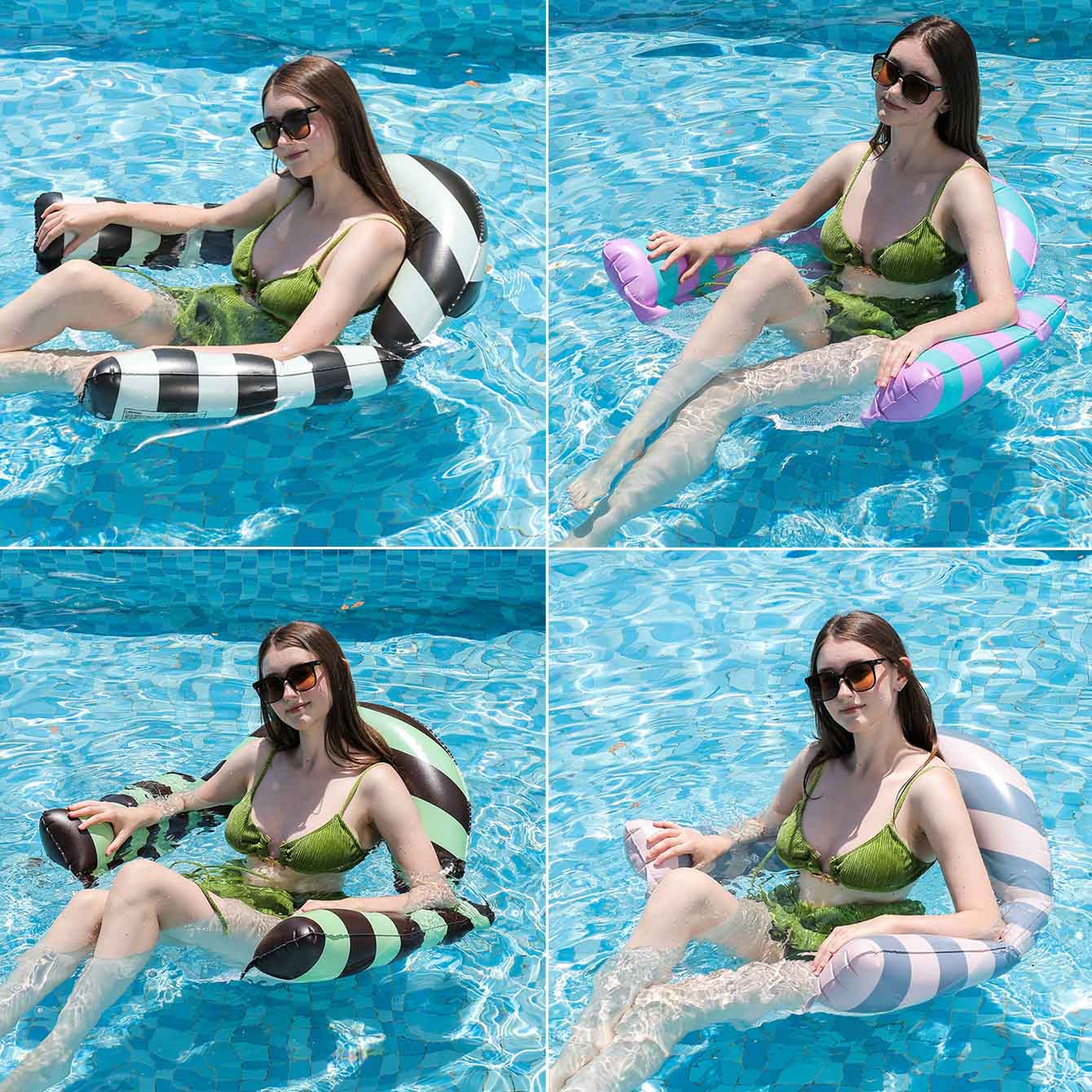 Inflatable Pool Hammock And Floating Chair For Adults 0