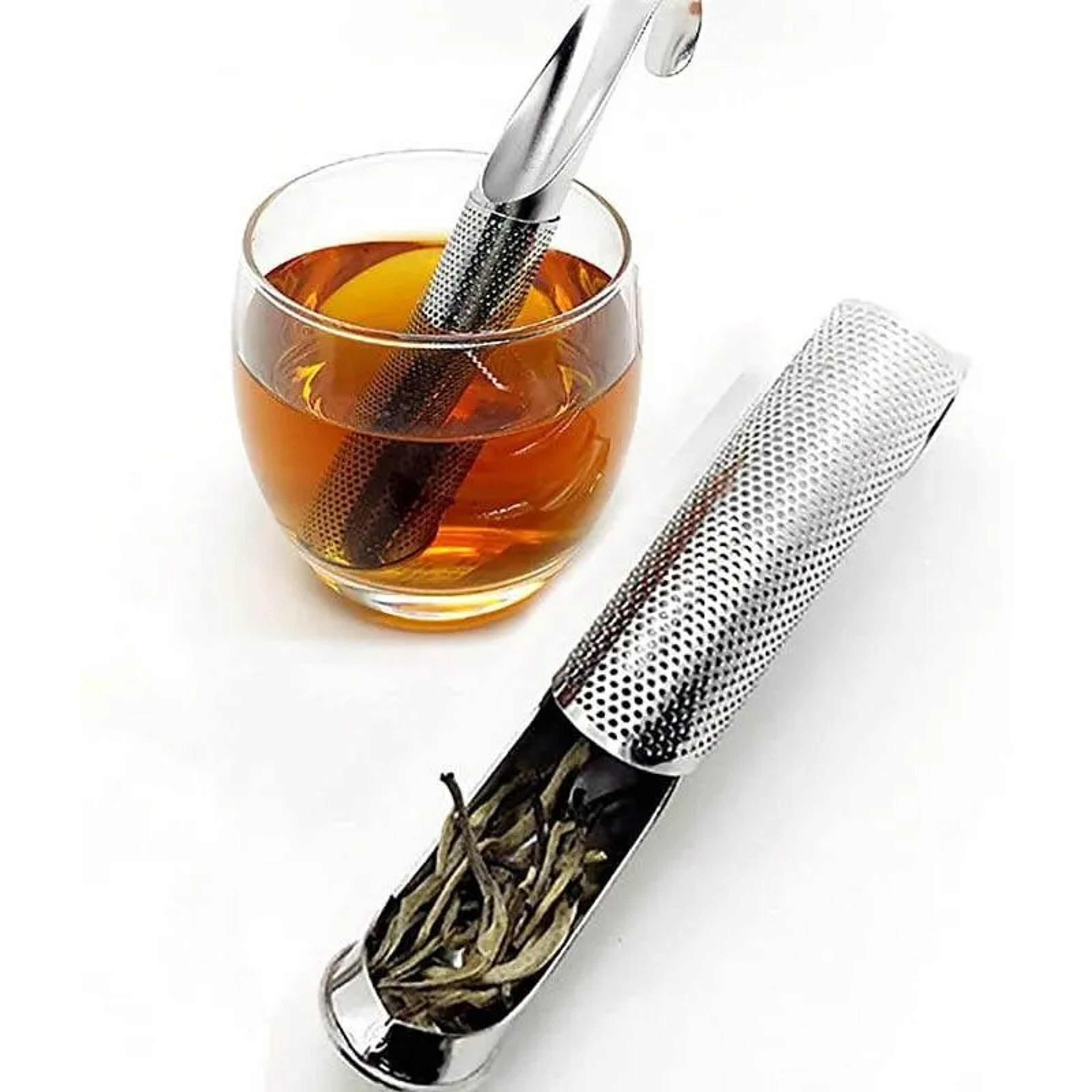 Stainless Steel Tea Diffuser Loose Leaf Tea Steeper With Easy Clean Mesh Strainer 1