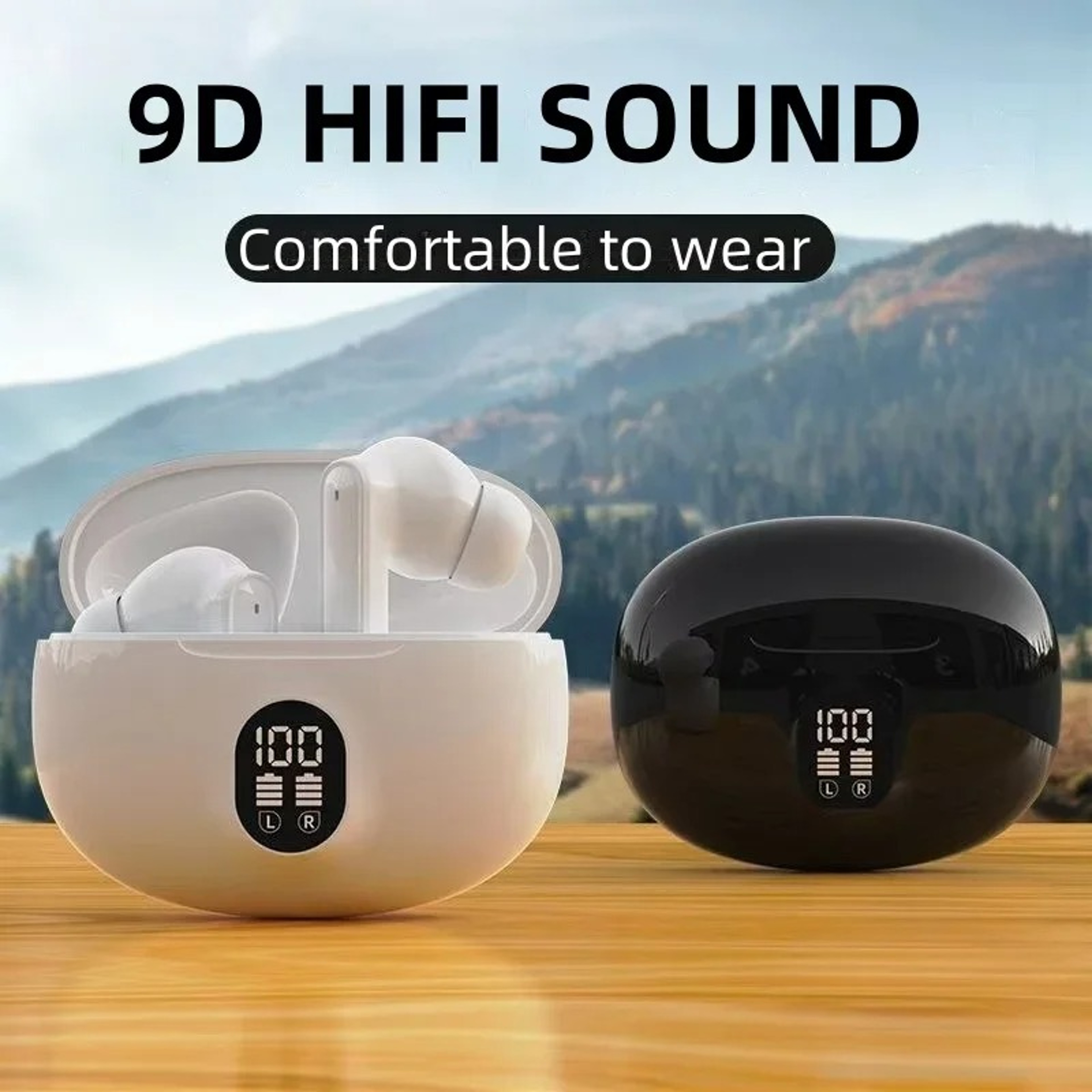 Wireless Earbuds Bluetooth Waterproof Headphones With Mic 1