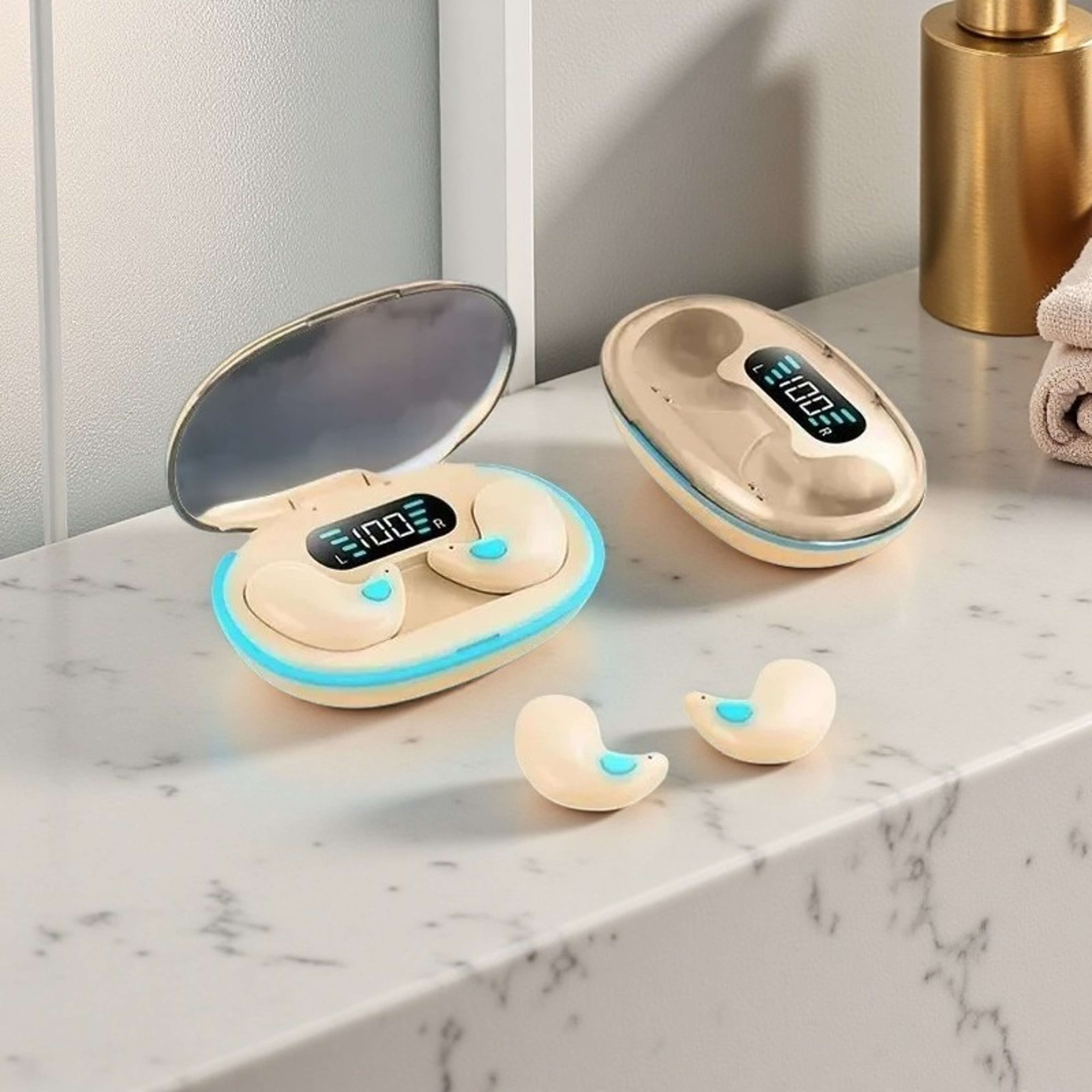 Mini Wireless Earbuds Bluetooth Sport Headphones With Noise Reduction 1