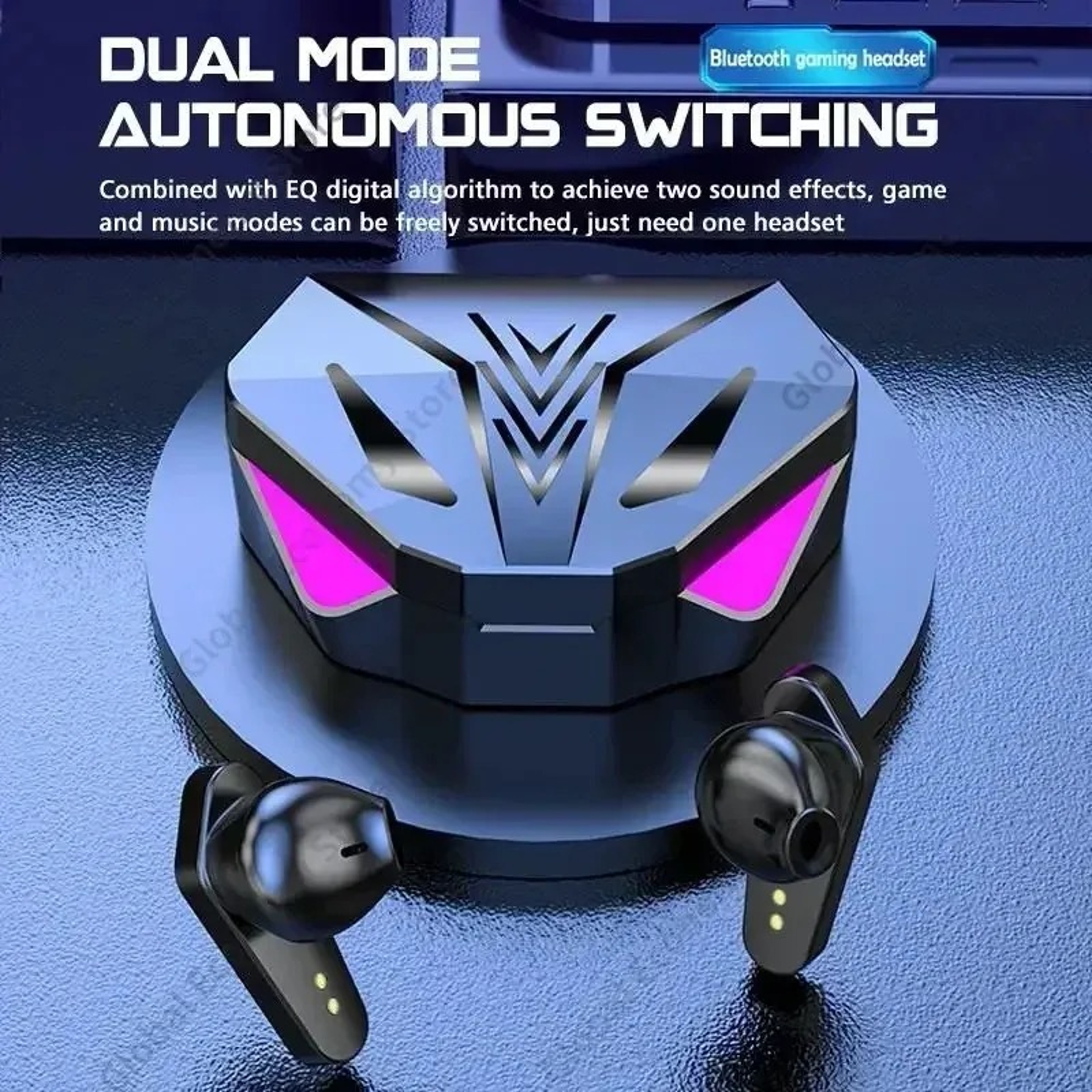 Gaming Earbuds Wireless Bluetooth Earphones with Mic and Immersive Stereo Sound – view 3