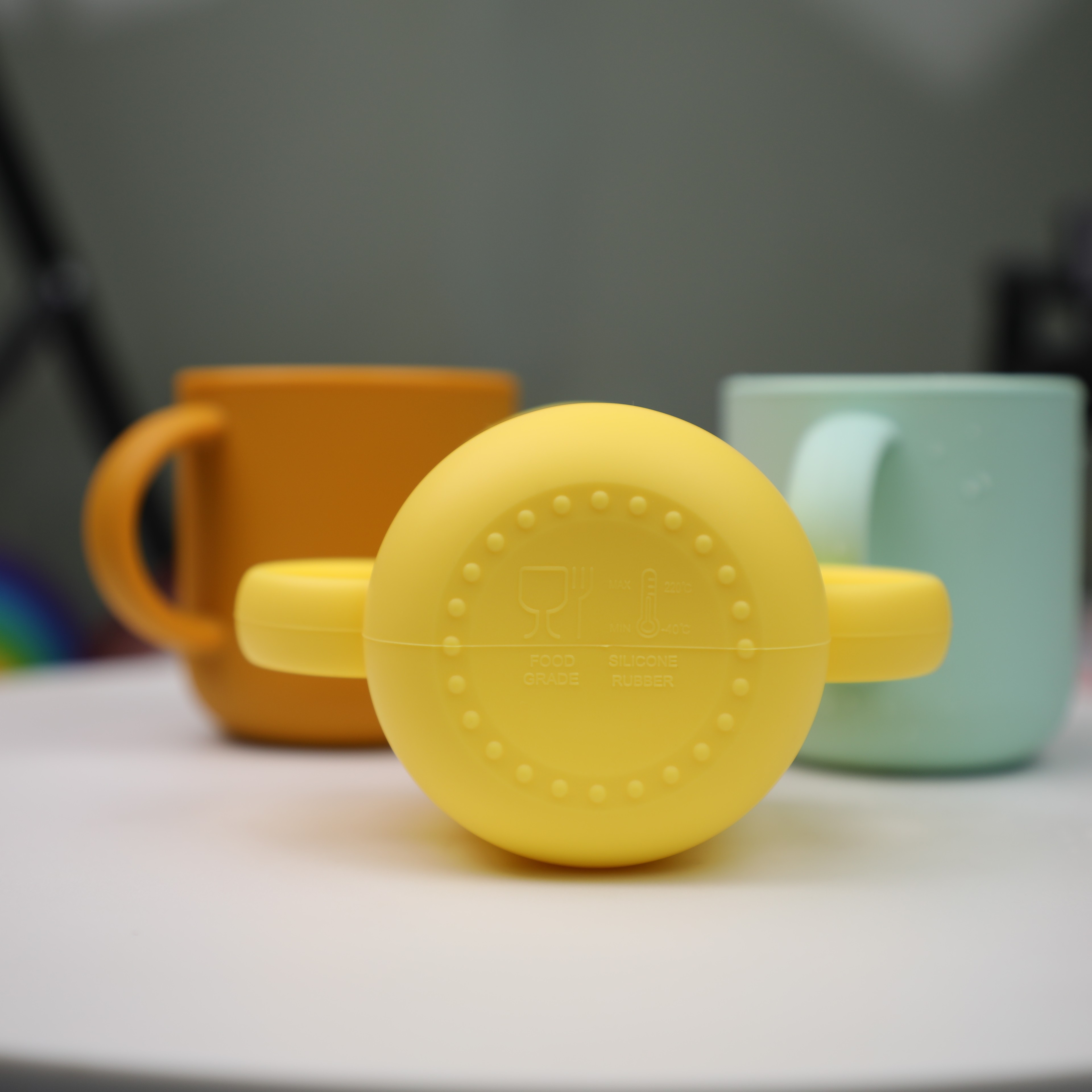 Silicone Training Cup For Babies With Easy Grip Handles Toddler Learning Cup 2