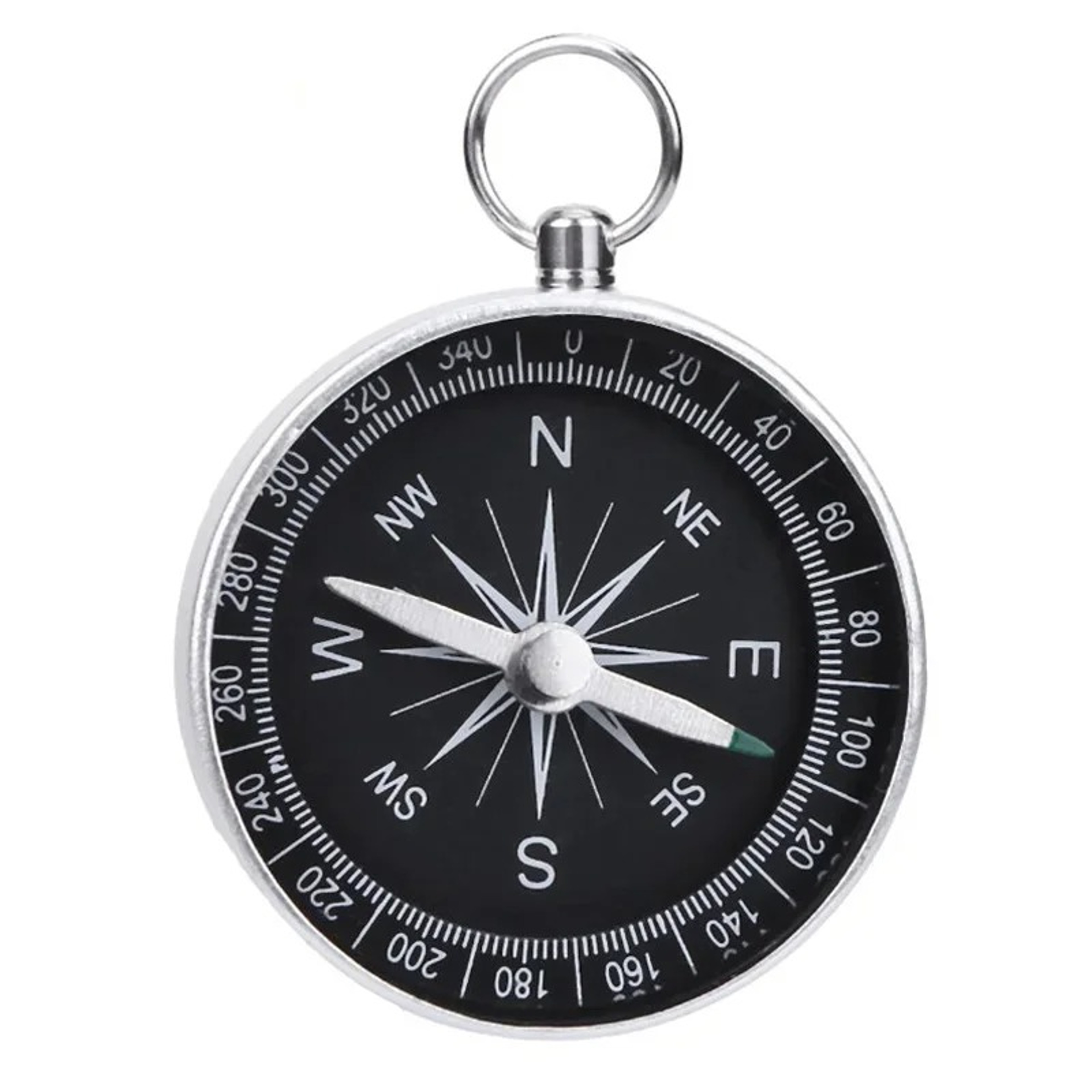 Portable Aluminum Emergency Compass Outdoor Survival Navigation Tool for Hiking Camping – view 7