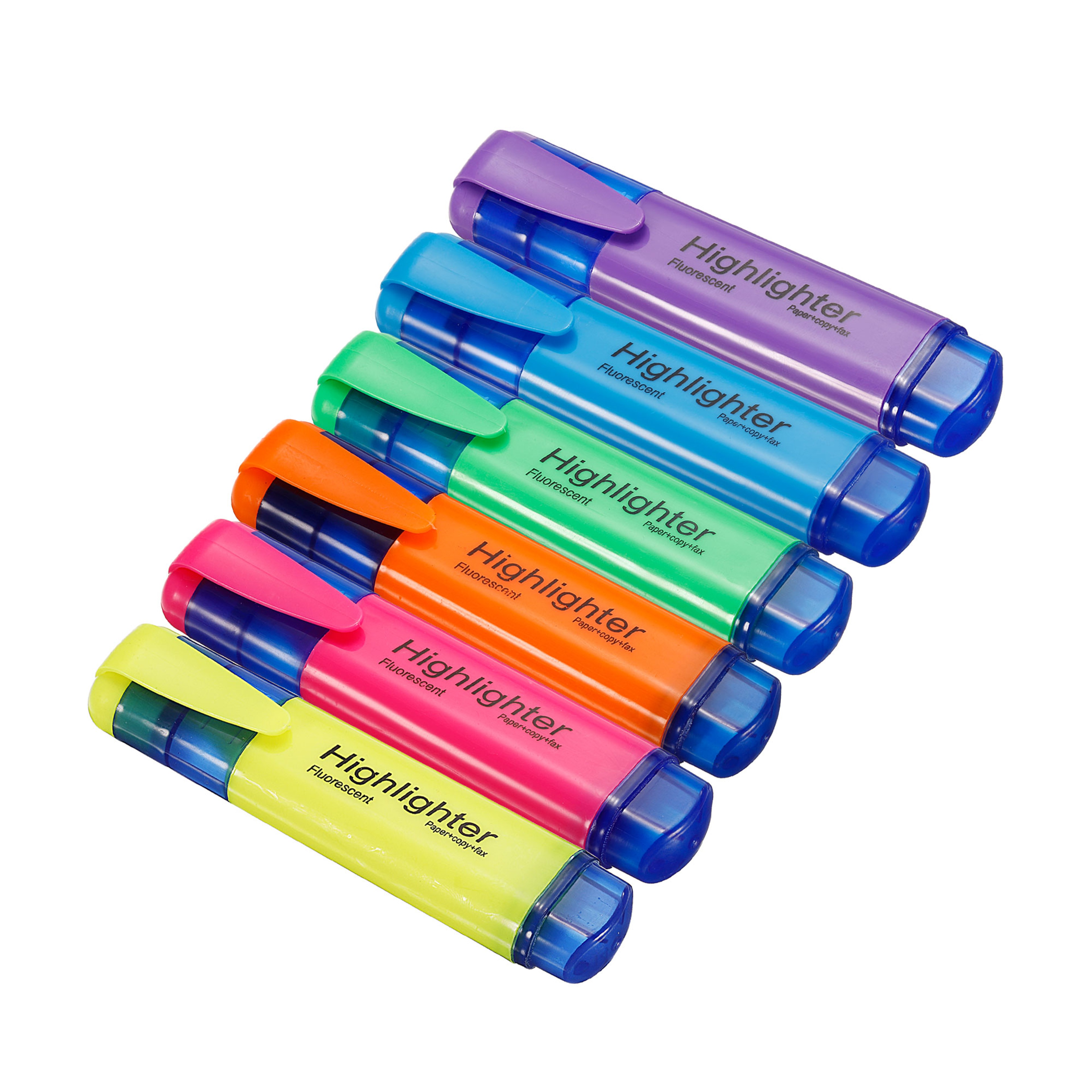 Fluorescent Highlighter Pens Broad Tip Markers For Art Notes And School Supplies 0