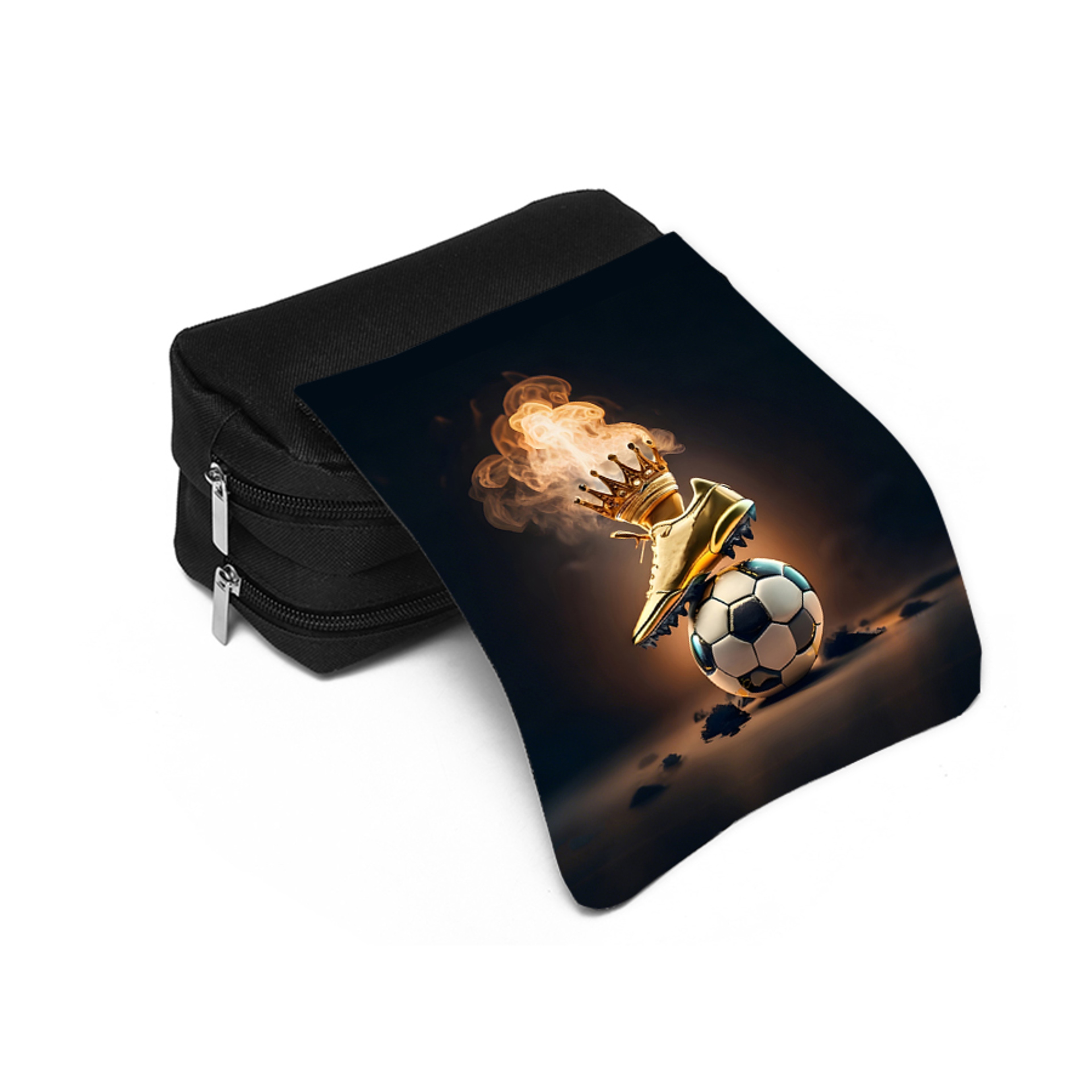 Football Pattern Double Layer Pencil Case For Kids Cartoon School Supplies Organizer 3