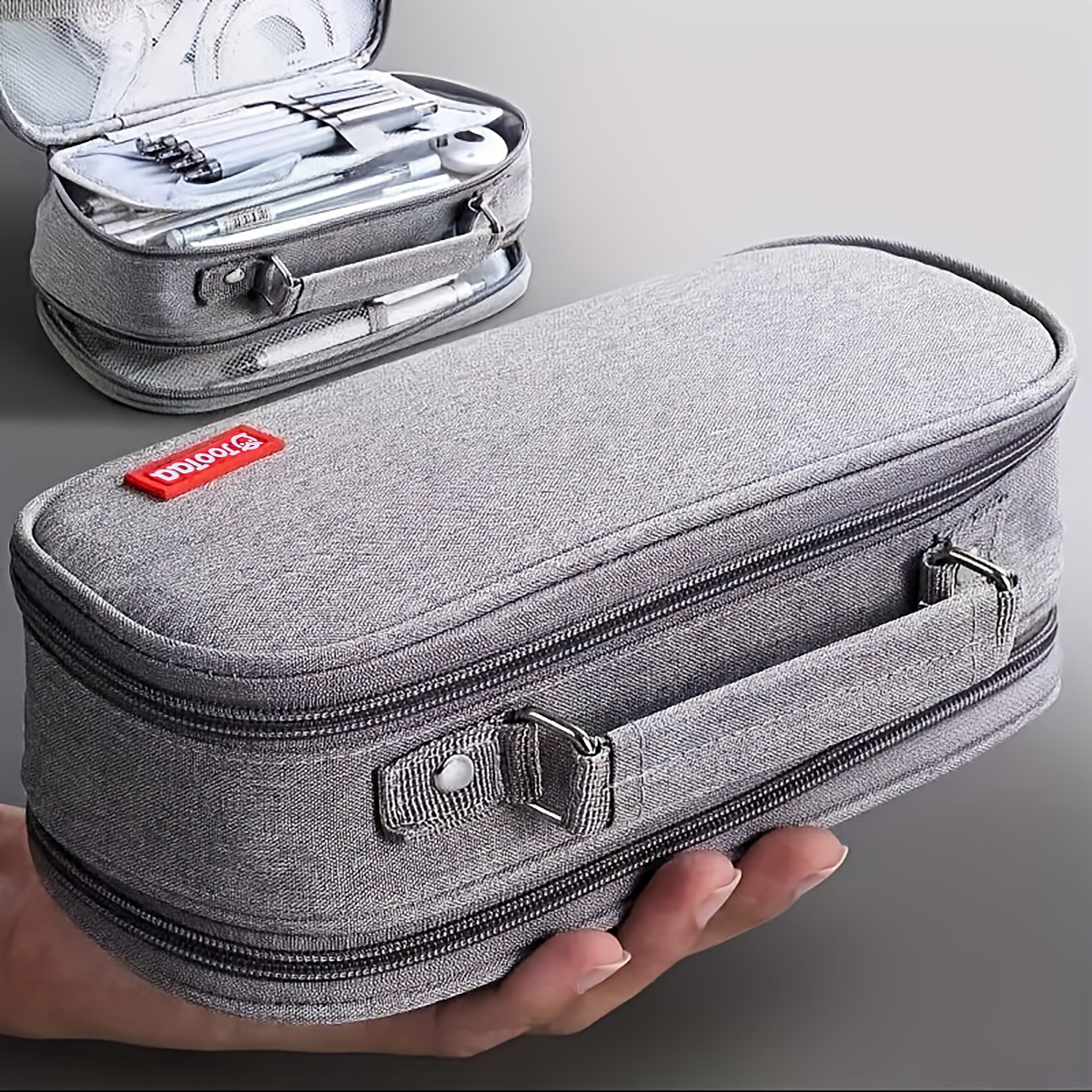 Large Capacity Pencil Case Multifunctional Stationery Bag For School Office 0