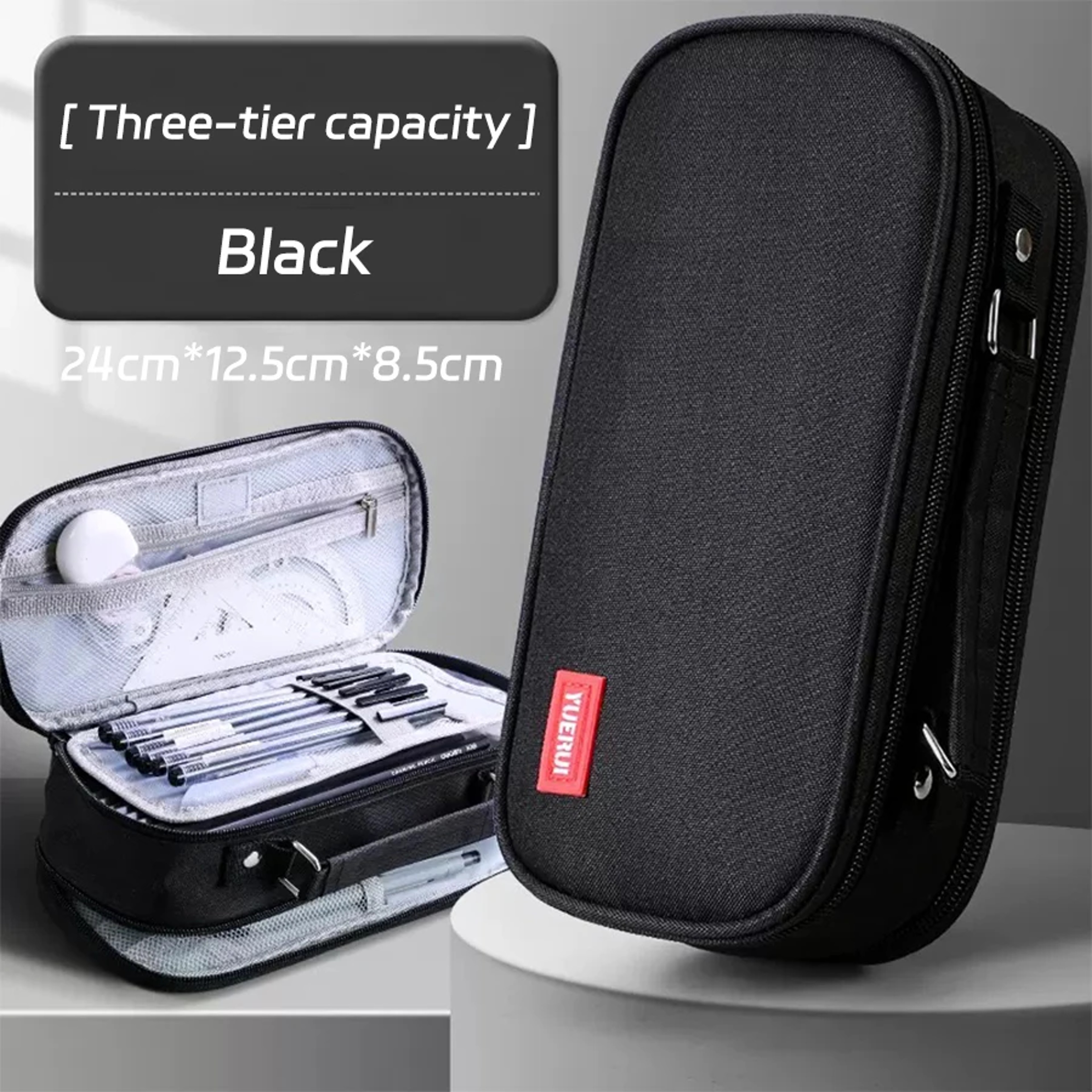 Large Capacity Pencil Case Multifunctional Stationery Bag For School Office 6