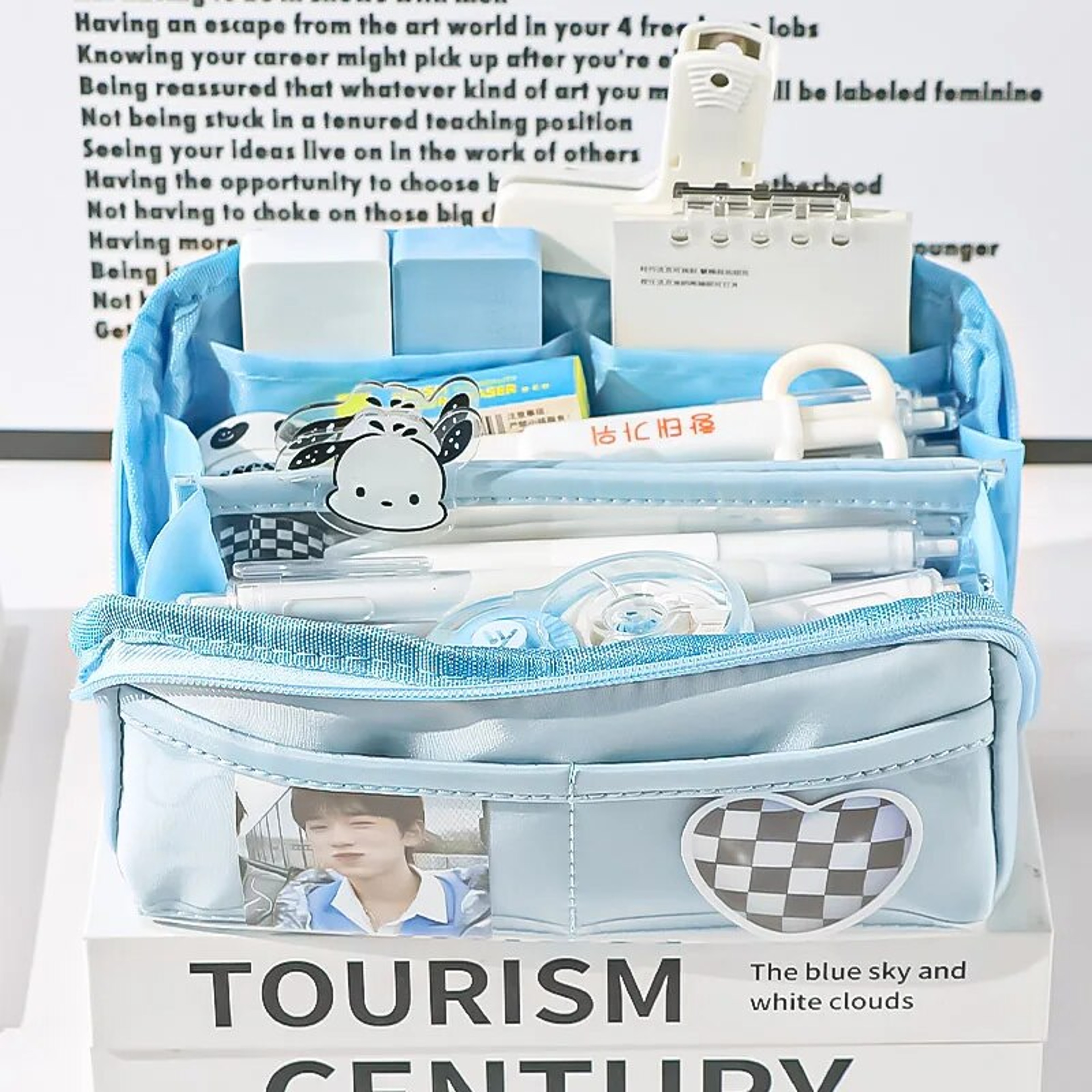 Prism Transparent Pencil Case Large Cute Organizer For School Supplies 1