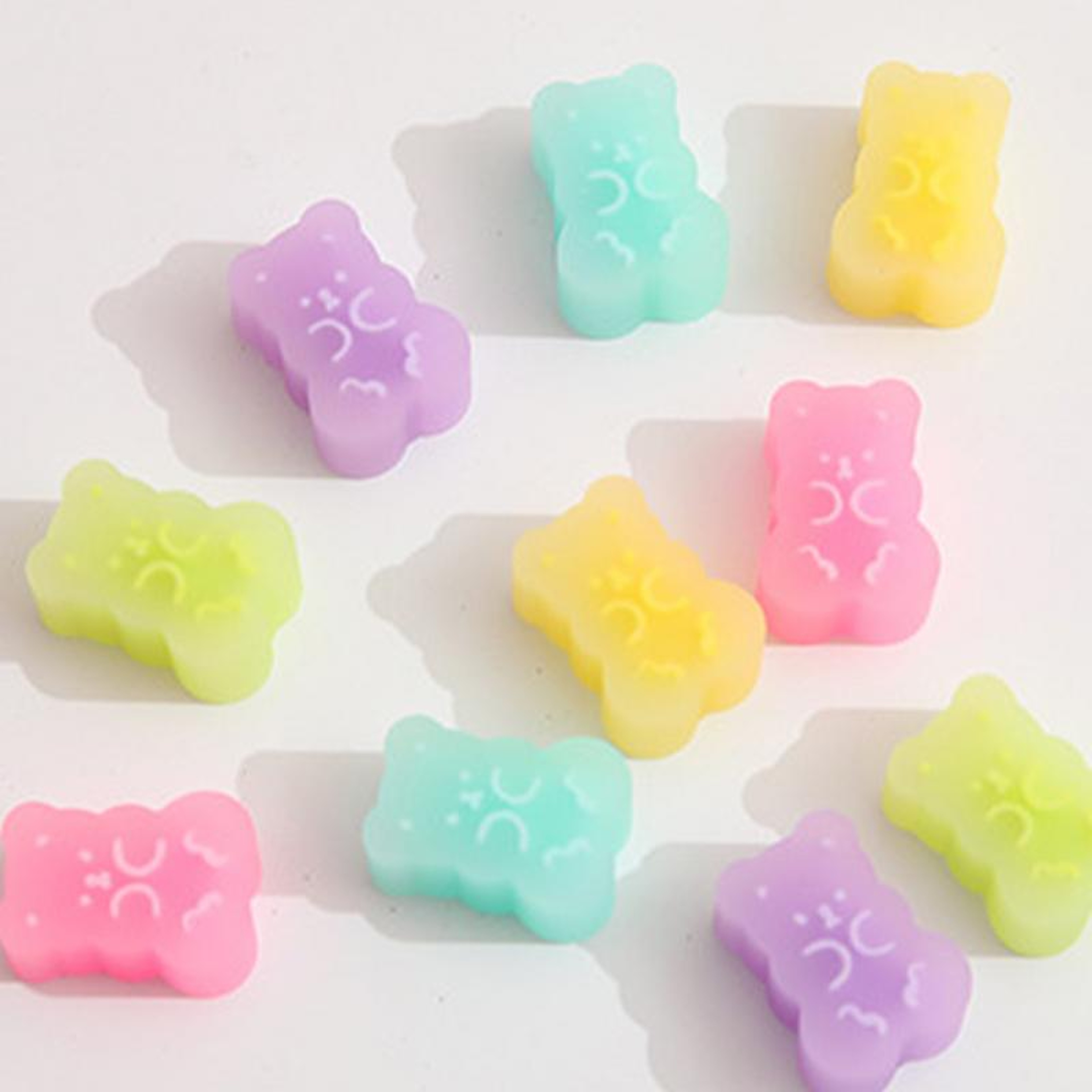 Cute Bear Jelly Color Erasers Set for Kids School Writing Supplies – view 4