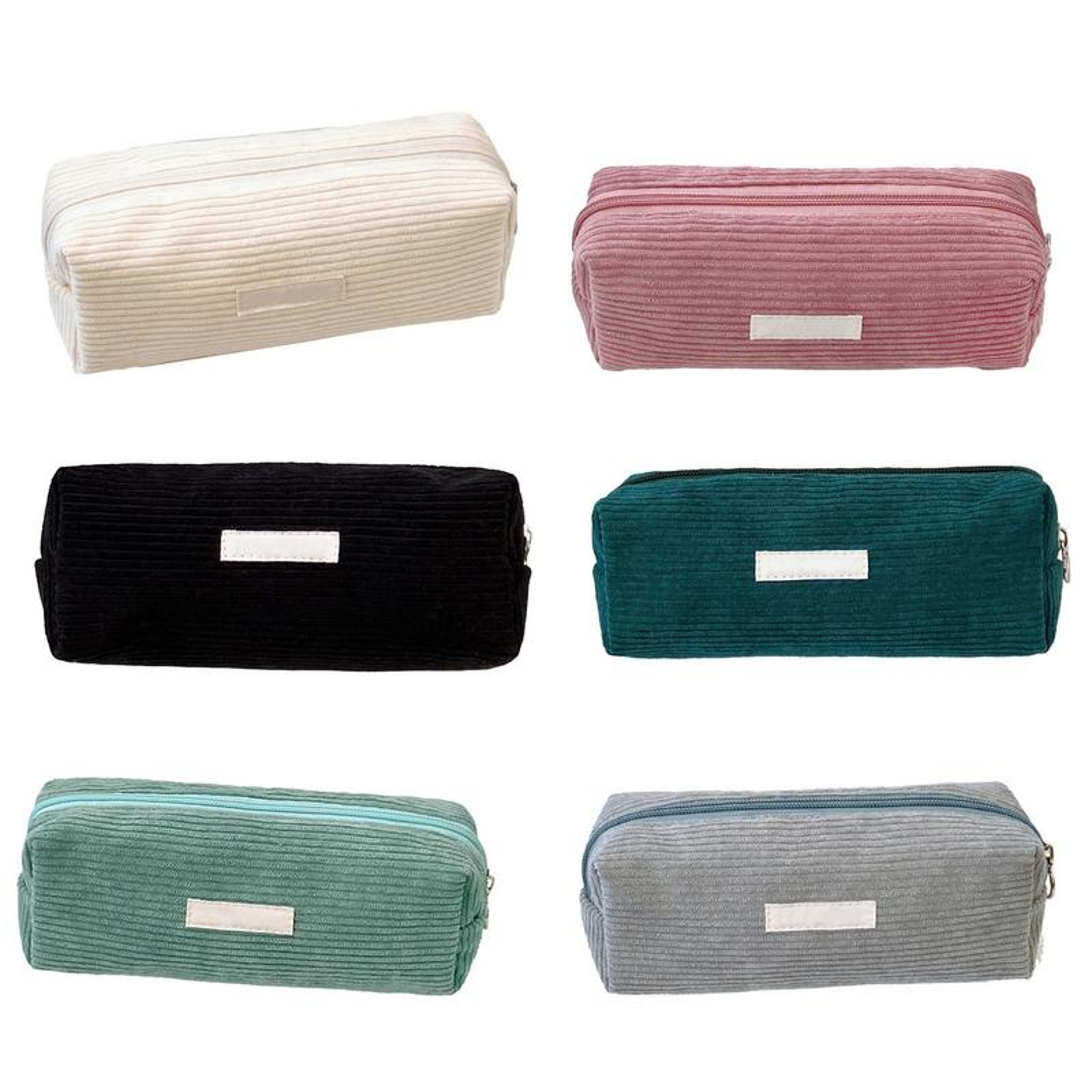 Large Capacity Canvas Pencil Bag Multifunctional Cute Pencil Case Organizer 0