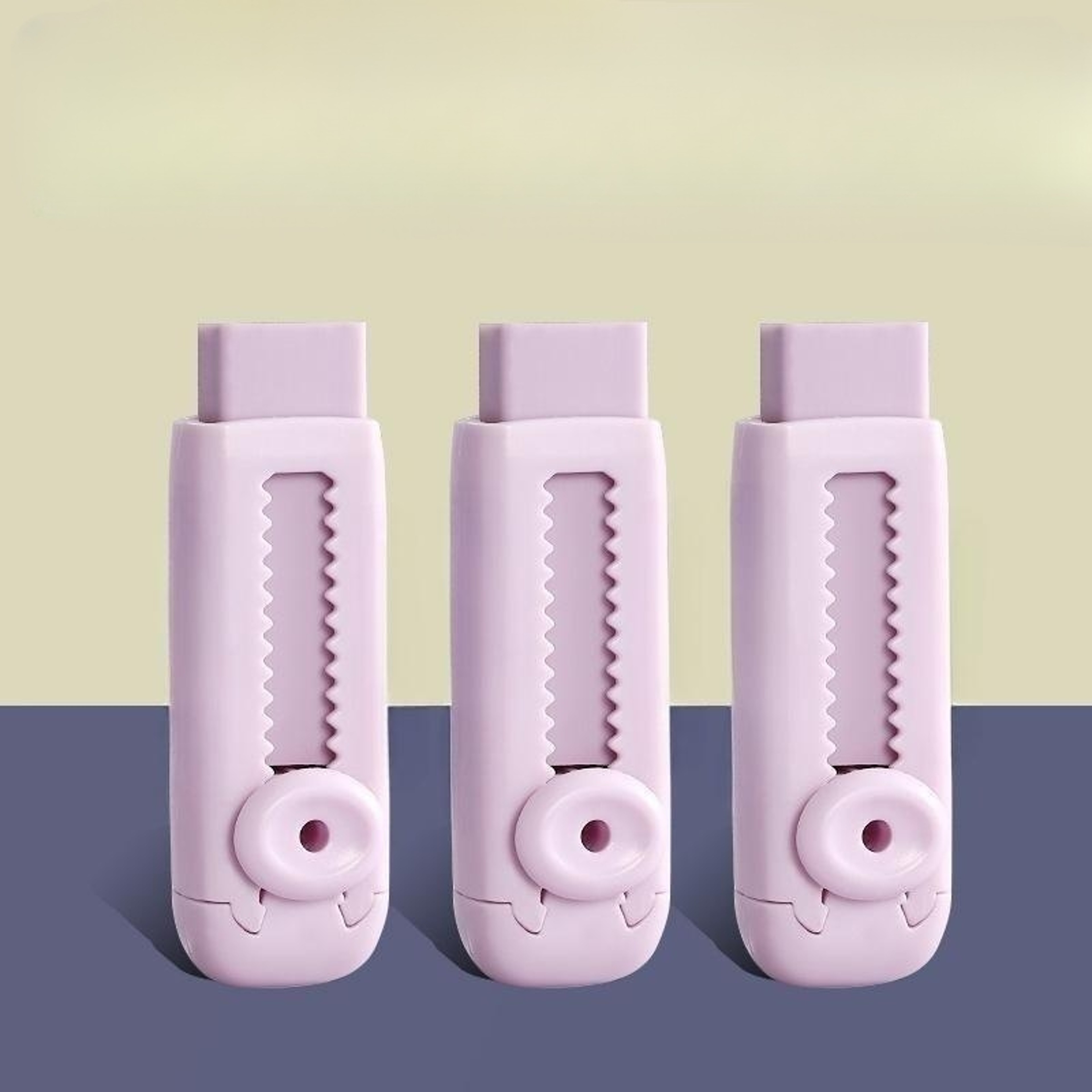 Creative Sliding Eraser Retractable Pencil Rubber For School And Office Use 7
