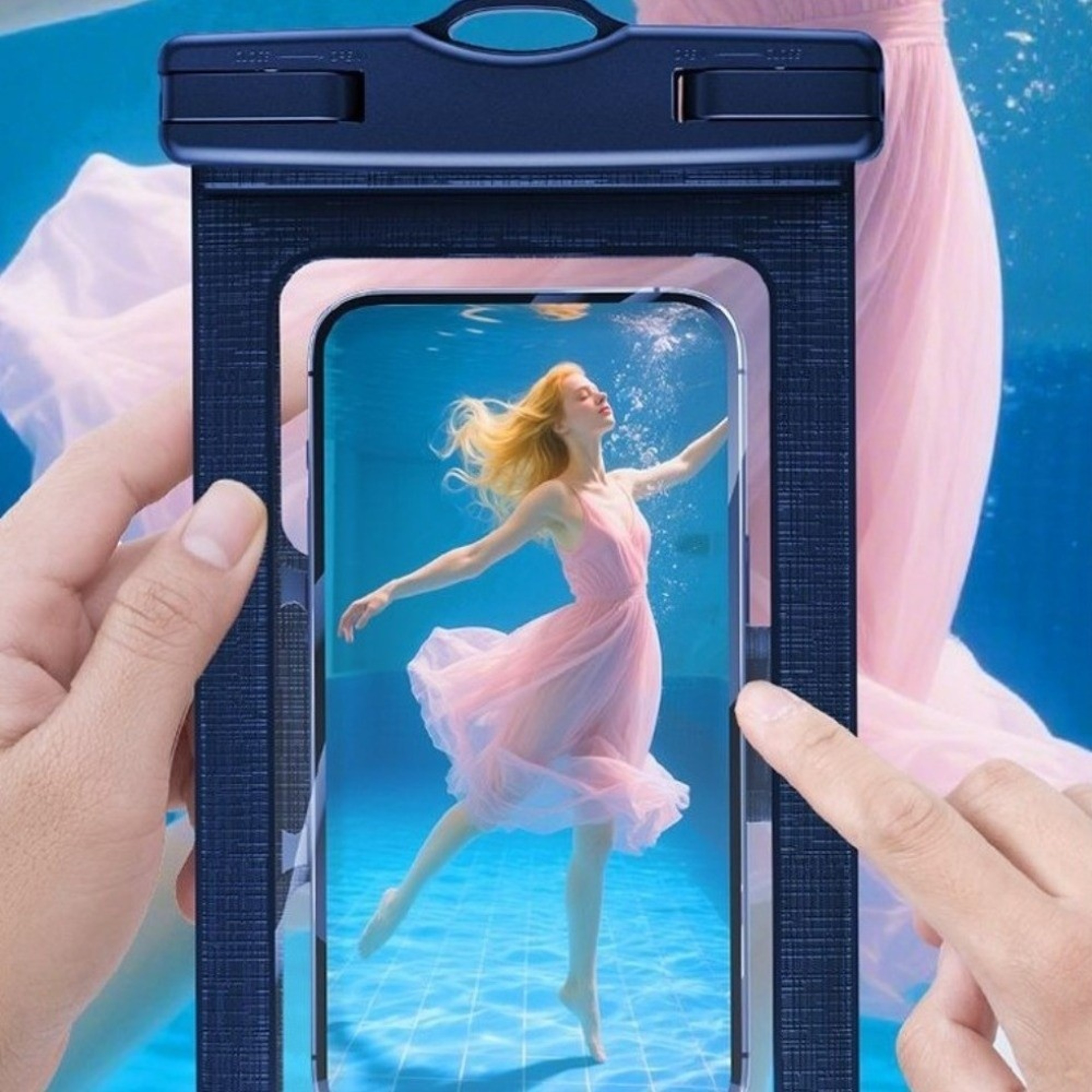 Waterproof Phone Pouch Transparent Neck Bag With Adjustable Strap 2