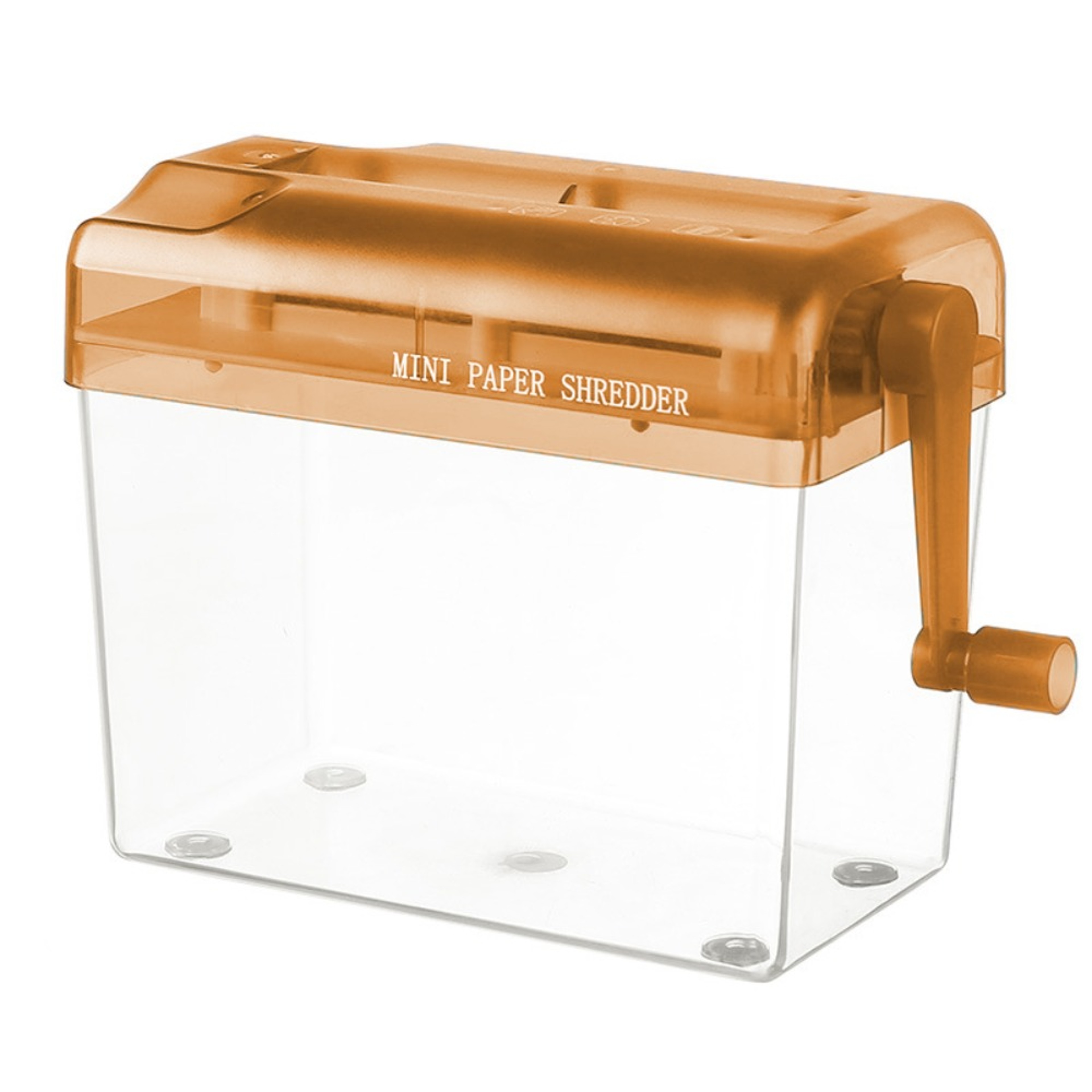 Mini Manual Paper Shredder Compact Hand Crank Document Destroyer For Home Office 9