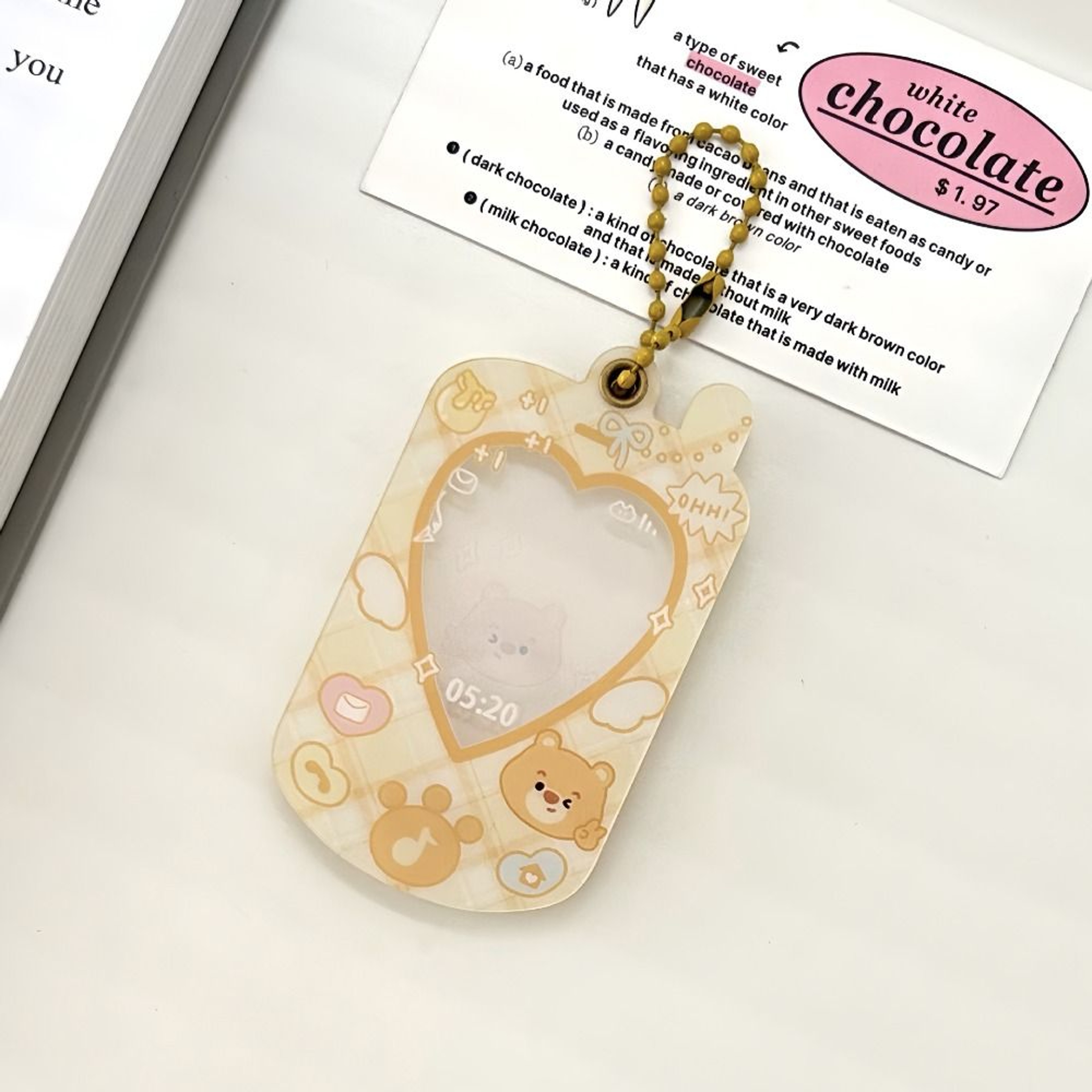 Photocard Holder Acrylic Display Frame Cute Hanging Card Protector 9