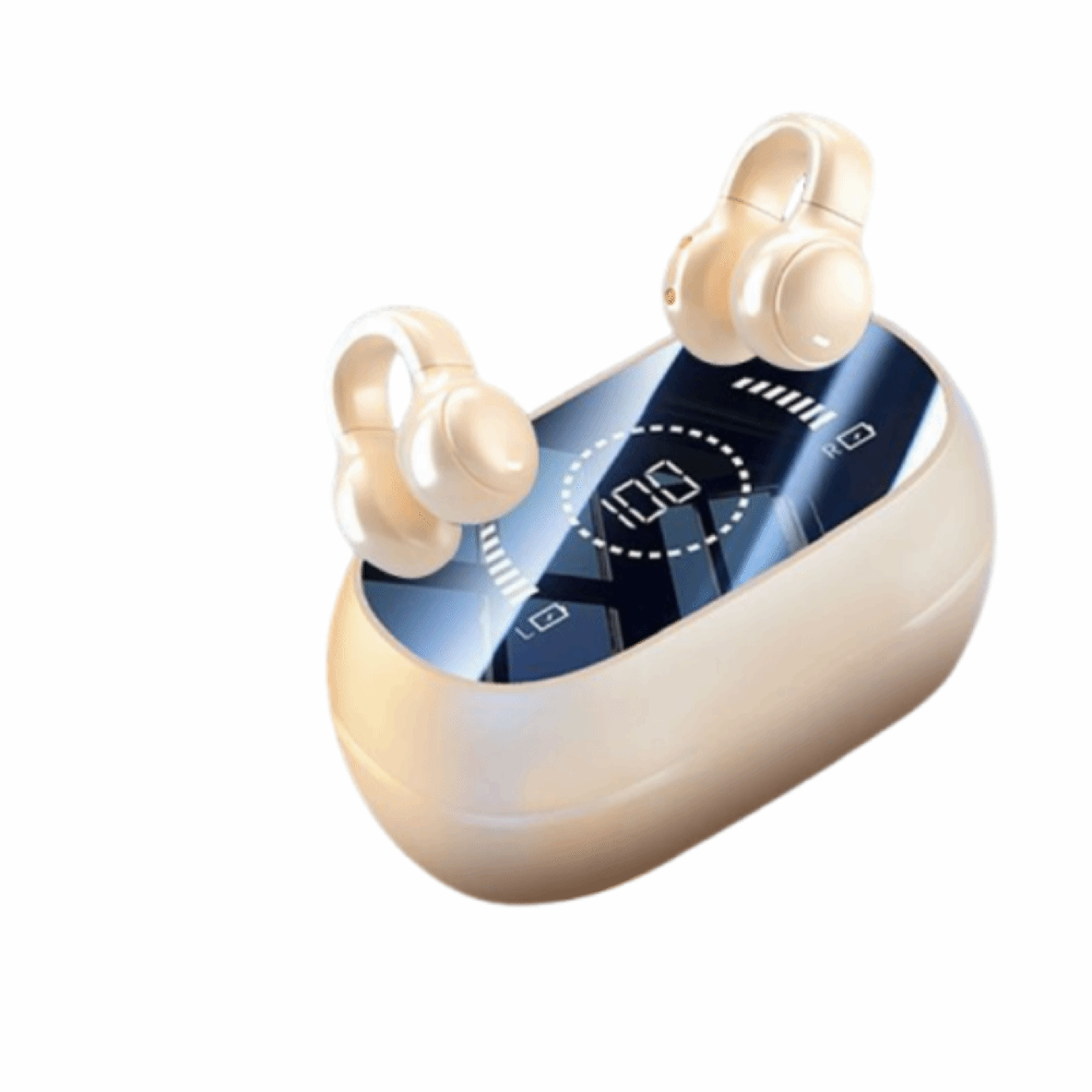 Open Ear Bone Conduction Bluetooth Headphones With Clip On Design And Long Battery Life 0