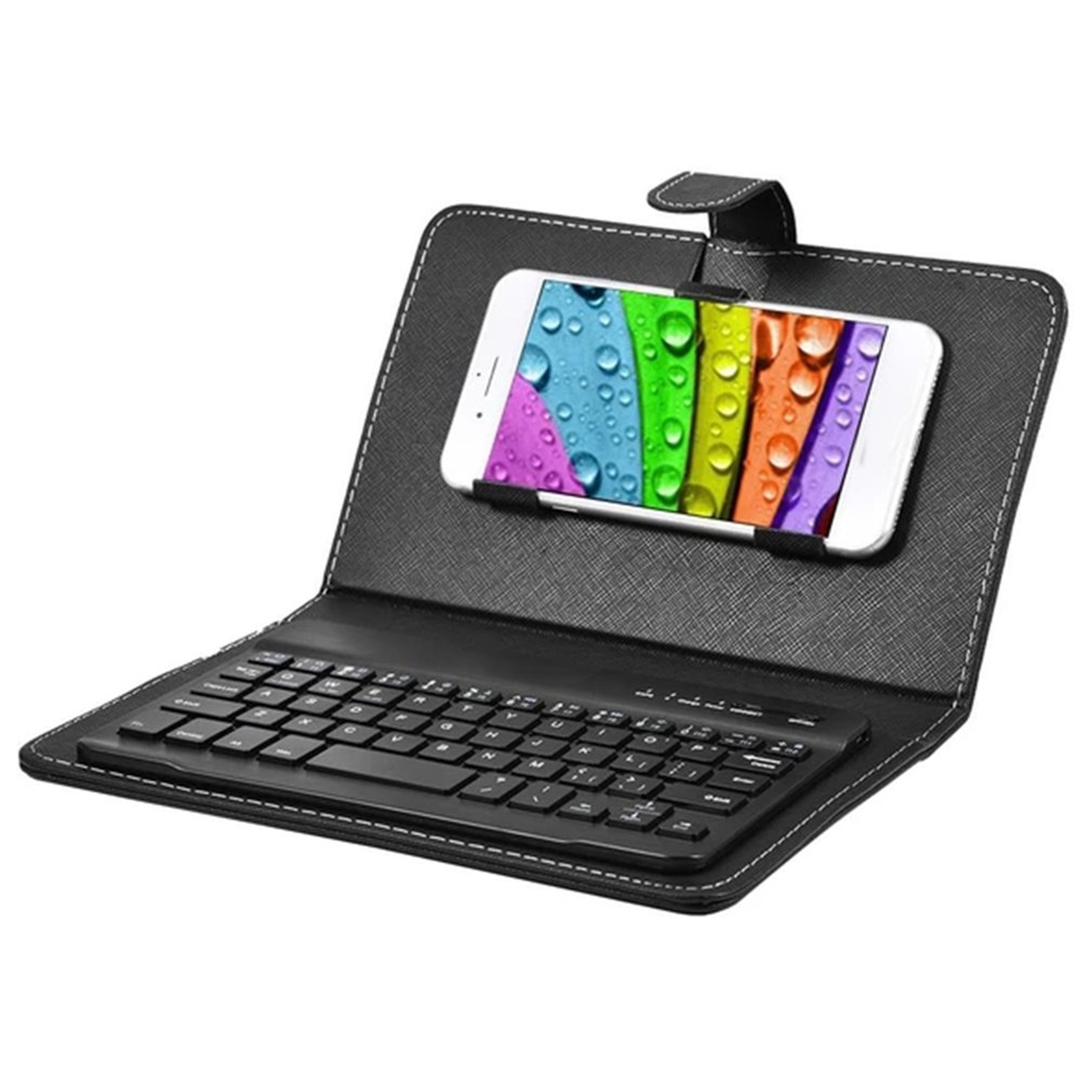 Wireless Bluetooth Keyboard With PU Case 3