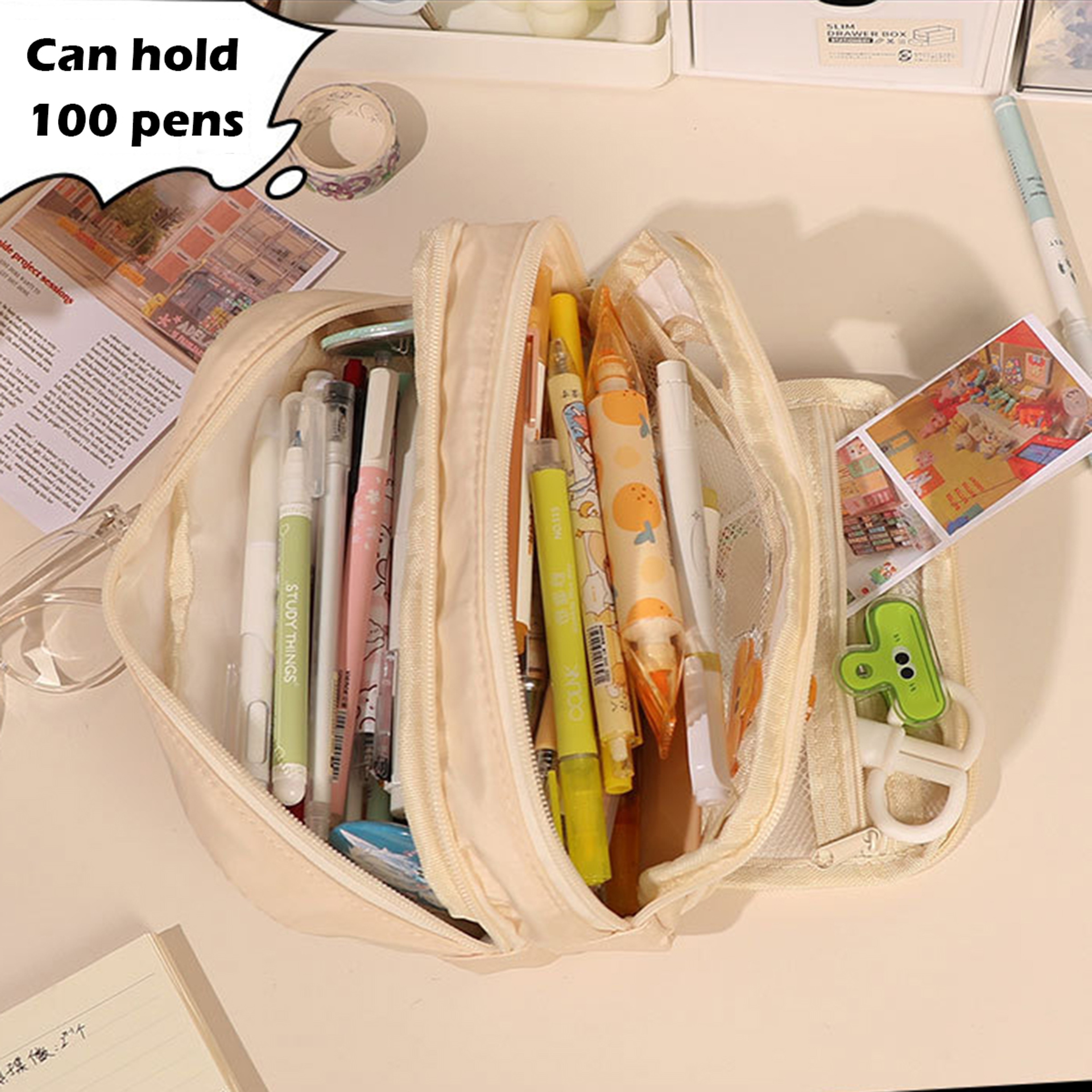 Multi Layer Pencil Case Large Capacity Cute Pen Holder Pouch For Students 1