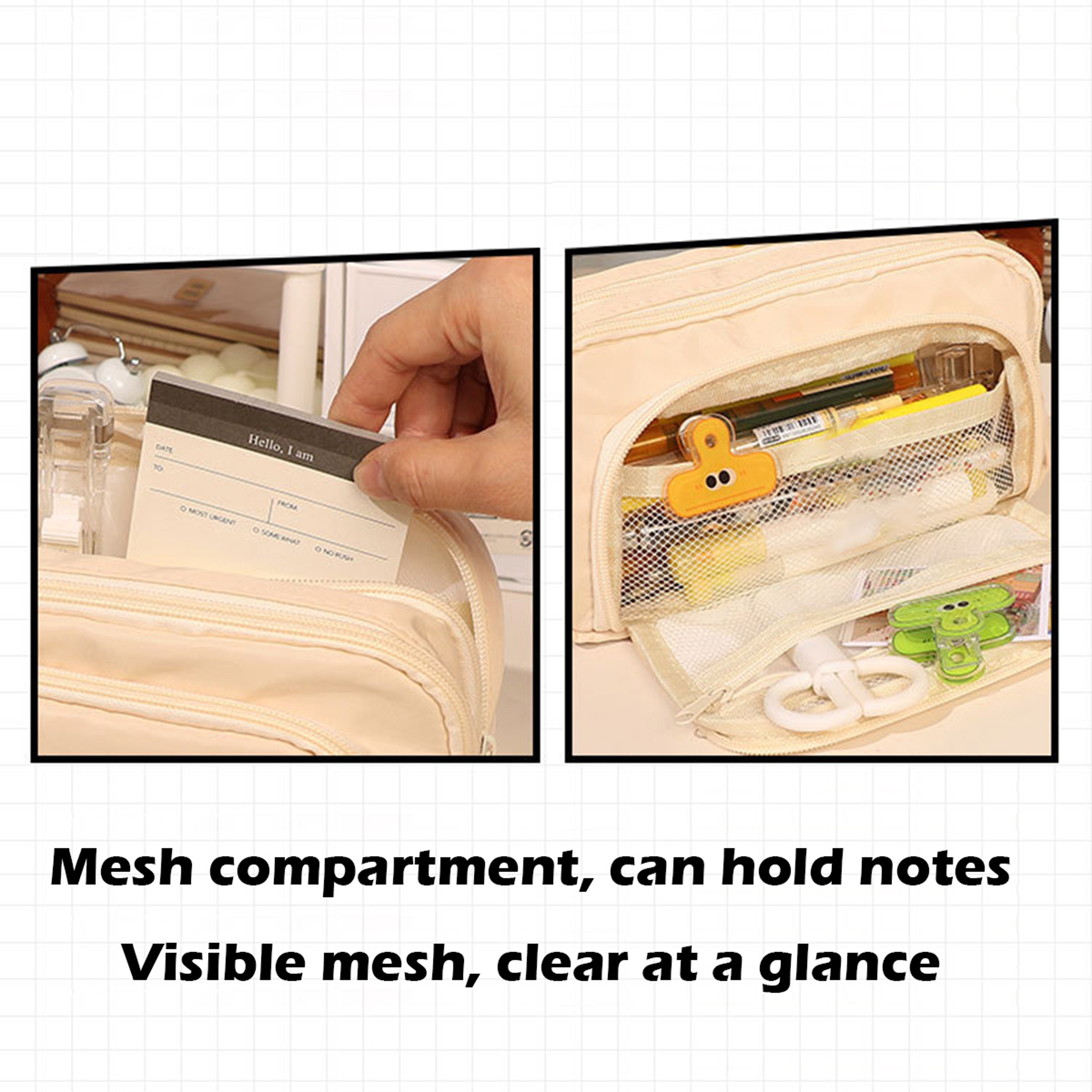 Multi Layer Pencil Case Large Capacity Cute Pen Holder Pouch For Students 2