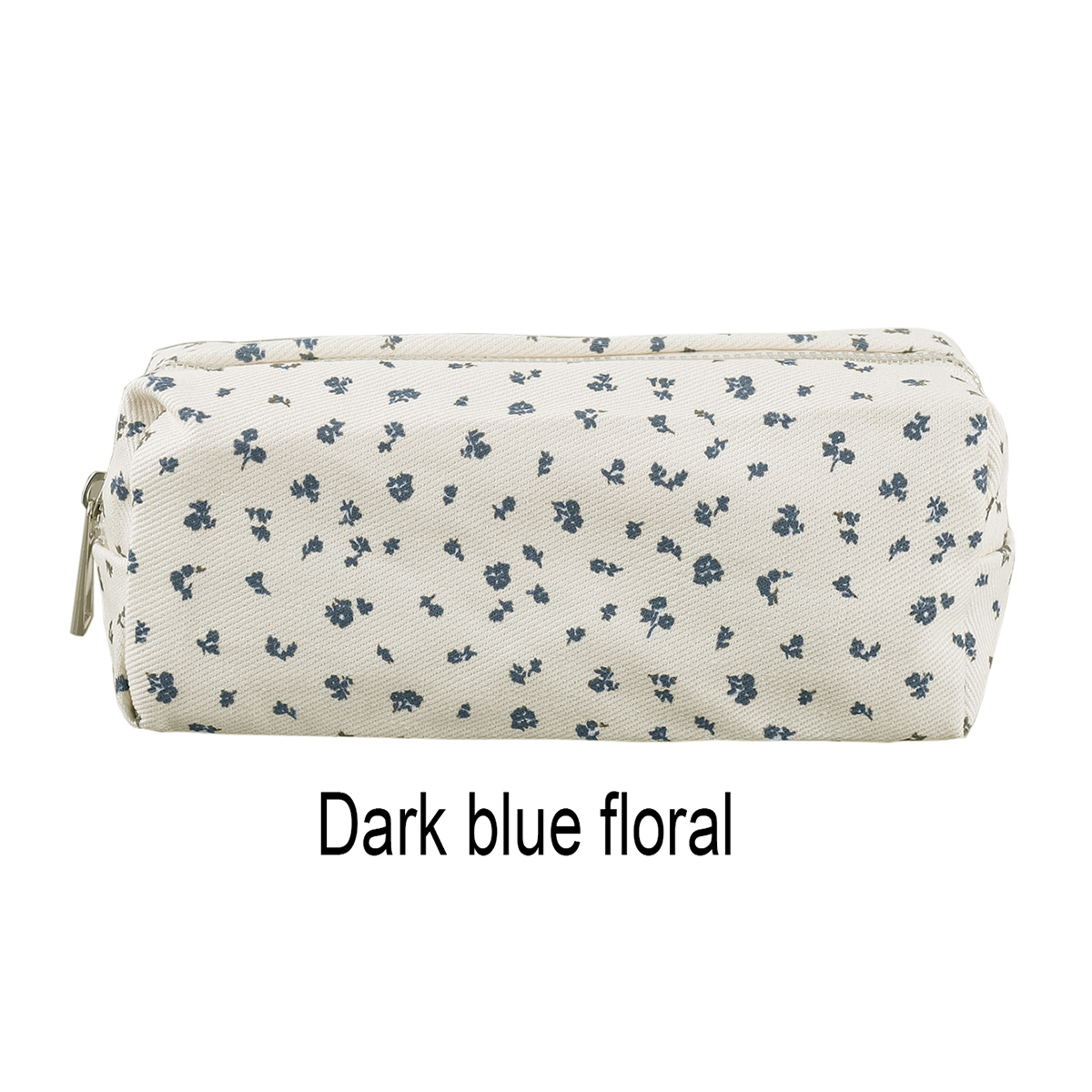 Flower Design Canvas Pencil Case Large Capacity Cute Pencil Pouch For School And Office 8