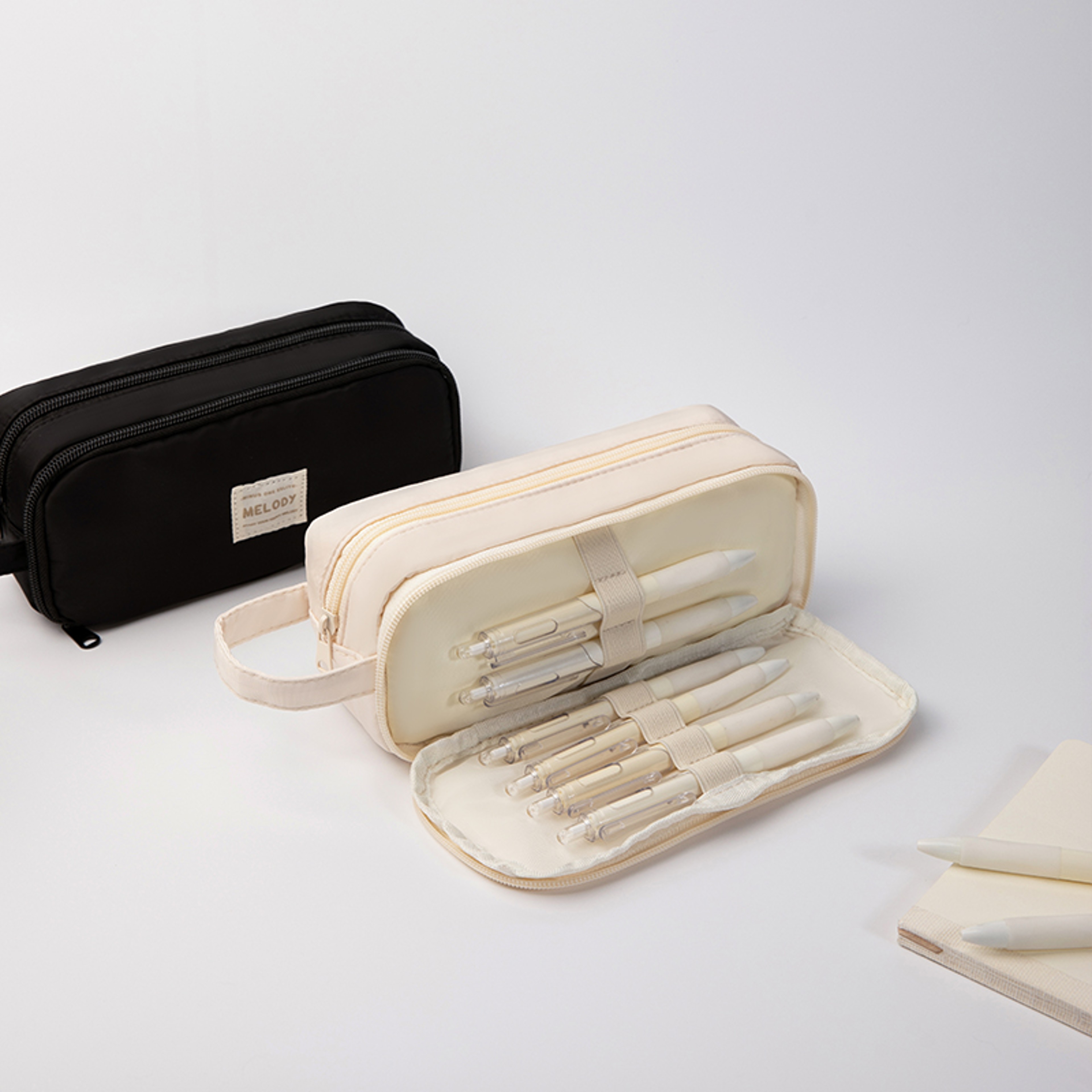 Pencil Bag With Compartments Multi Slot Stationery Organizer For School Office 3