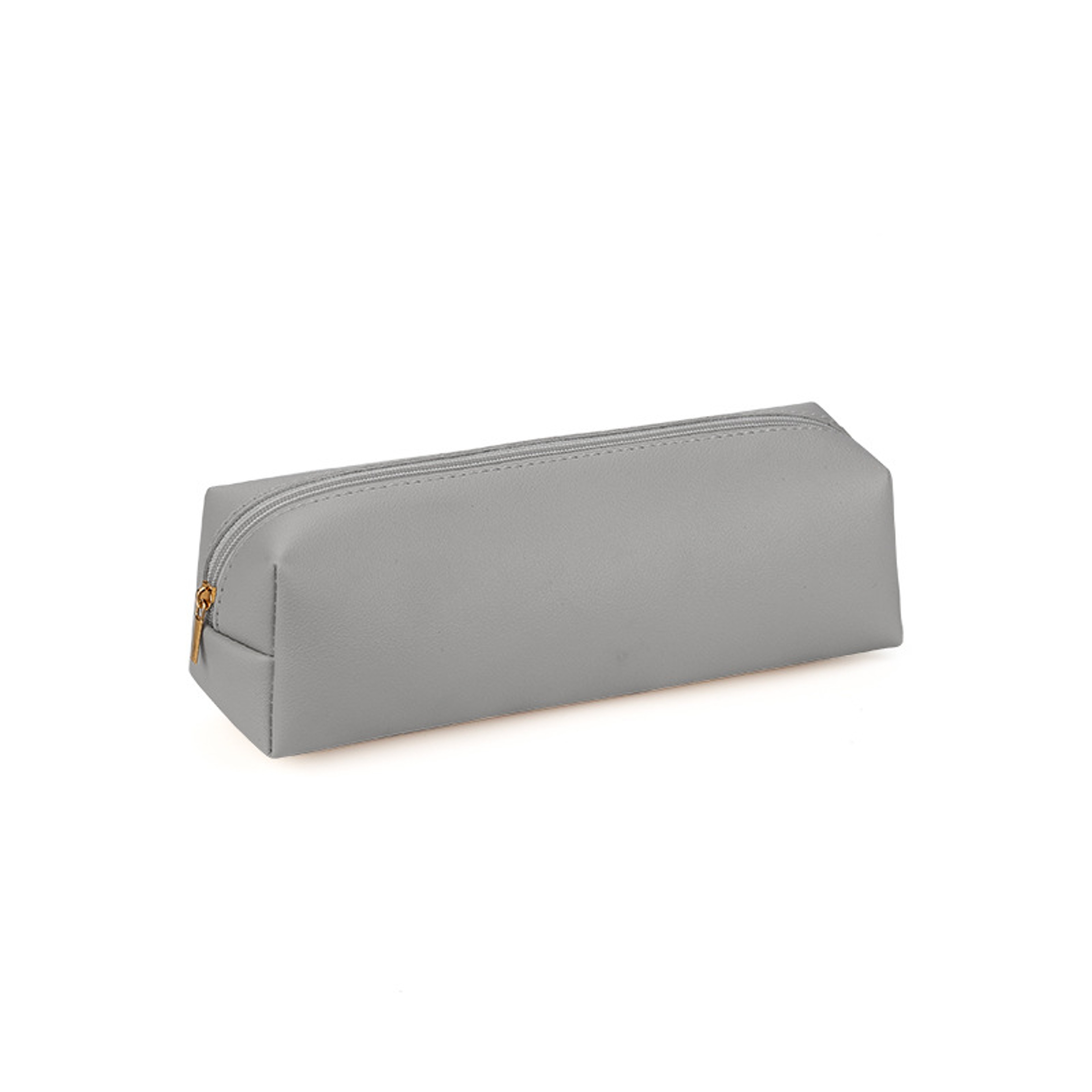 Large Capacity PU Leather Pencil Case With Zipper Storage Box For Students 7