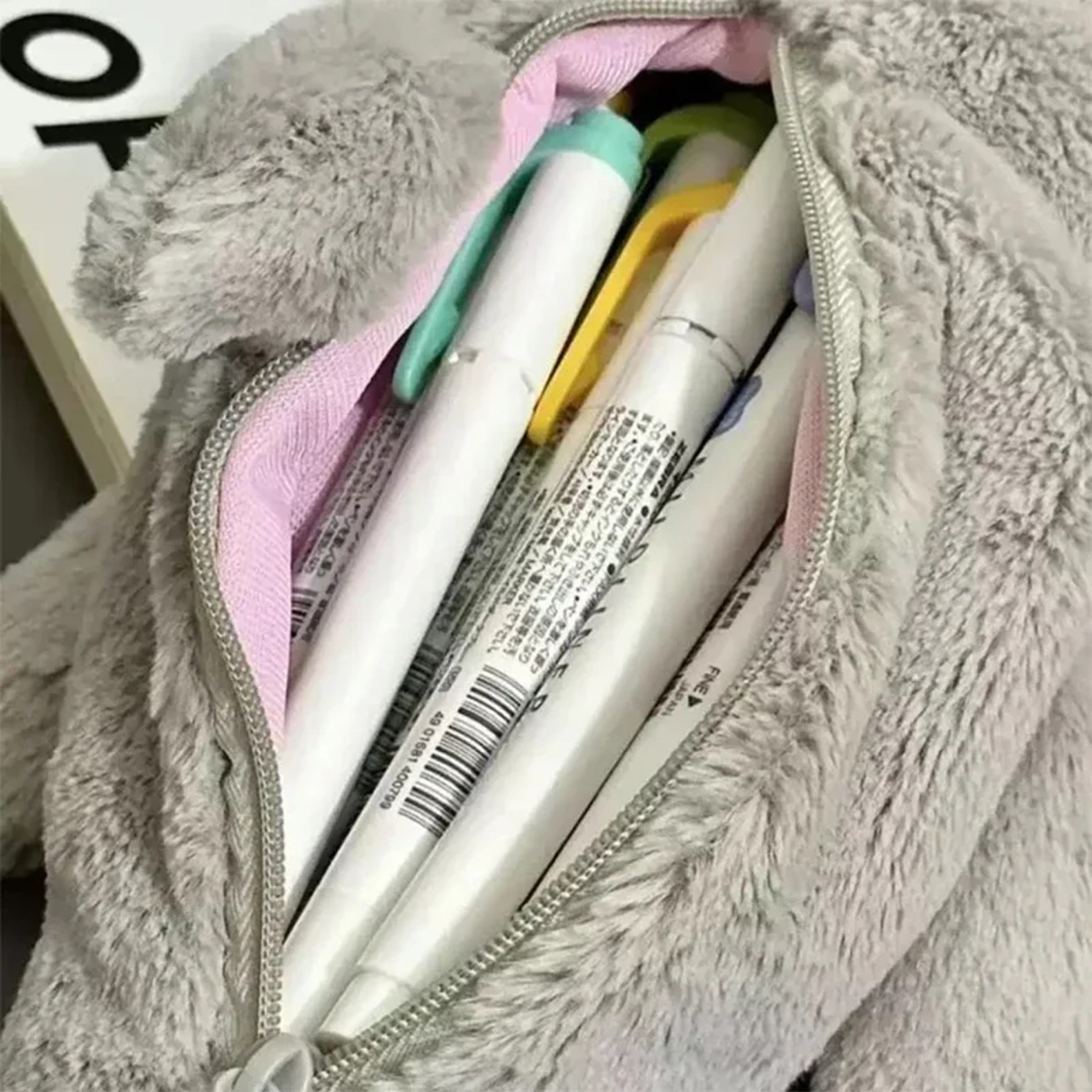 Cute Platypus Plush Pencil Case Large Capacity Storage Bag for School and Travel – view 5