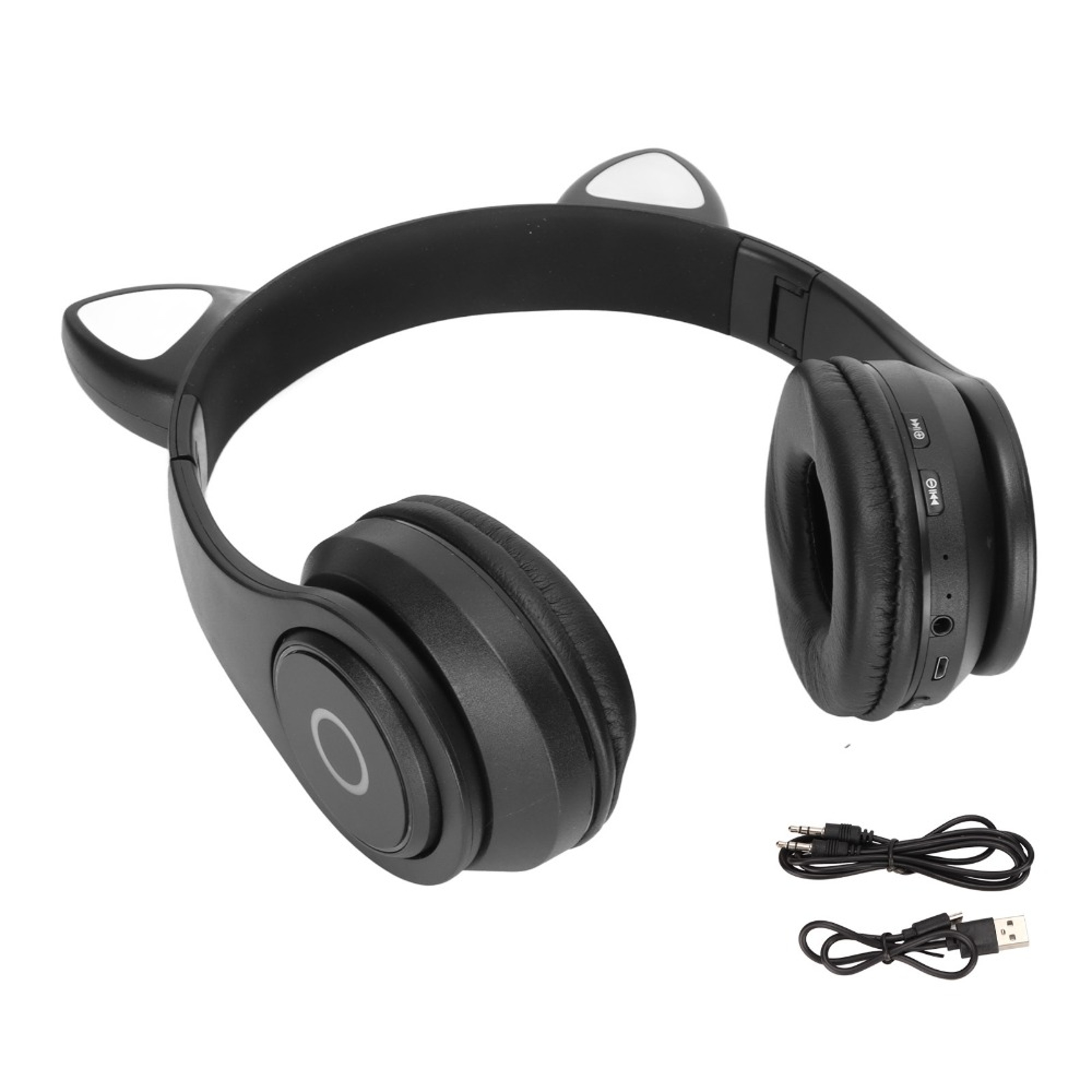 Cute Cat Ear Bluetooth Headphones Wireless Headset With Adjustable LED 7