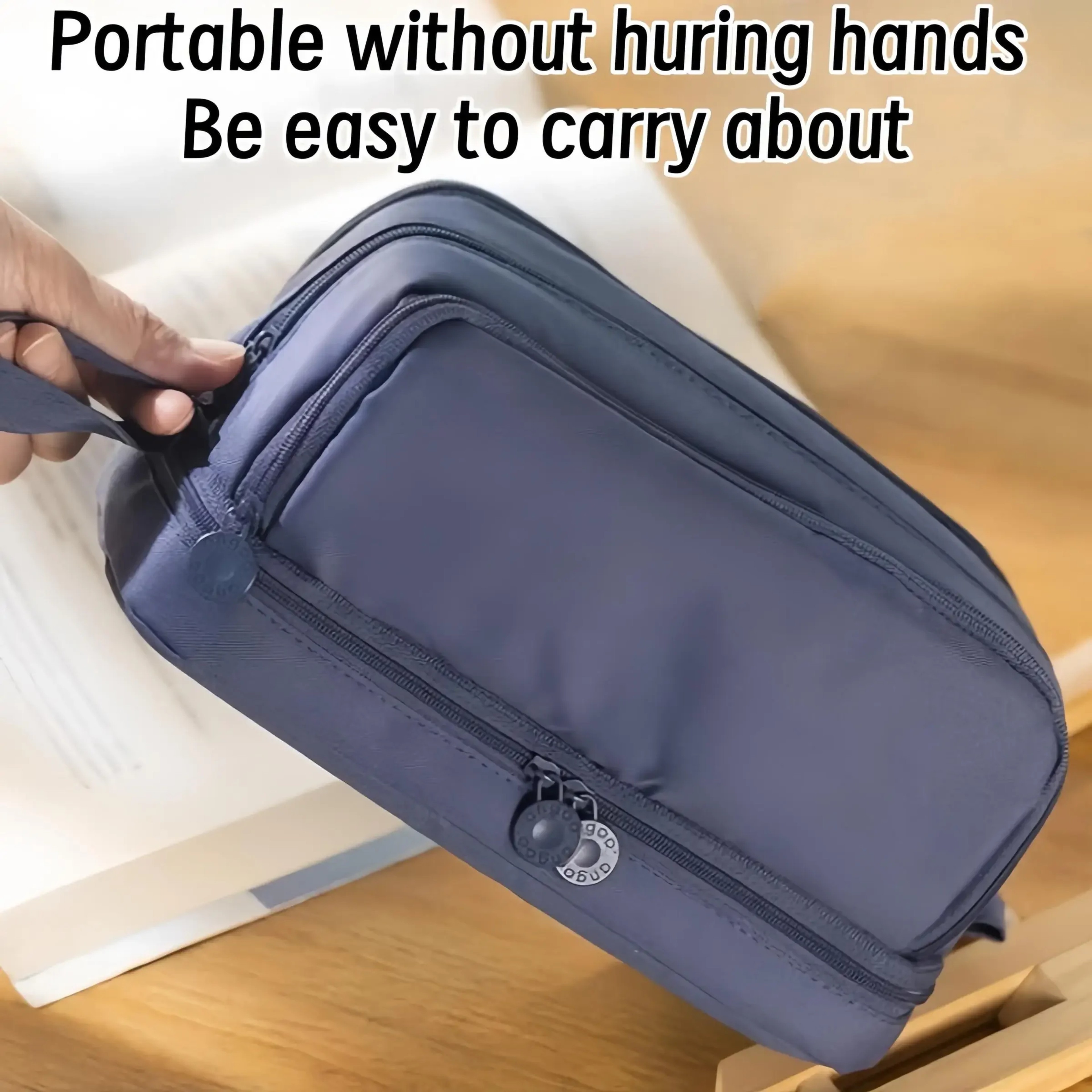 Large Capacity Oxford Cloth Pencil Case Portable School And Office Organizer 4
