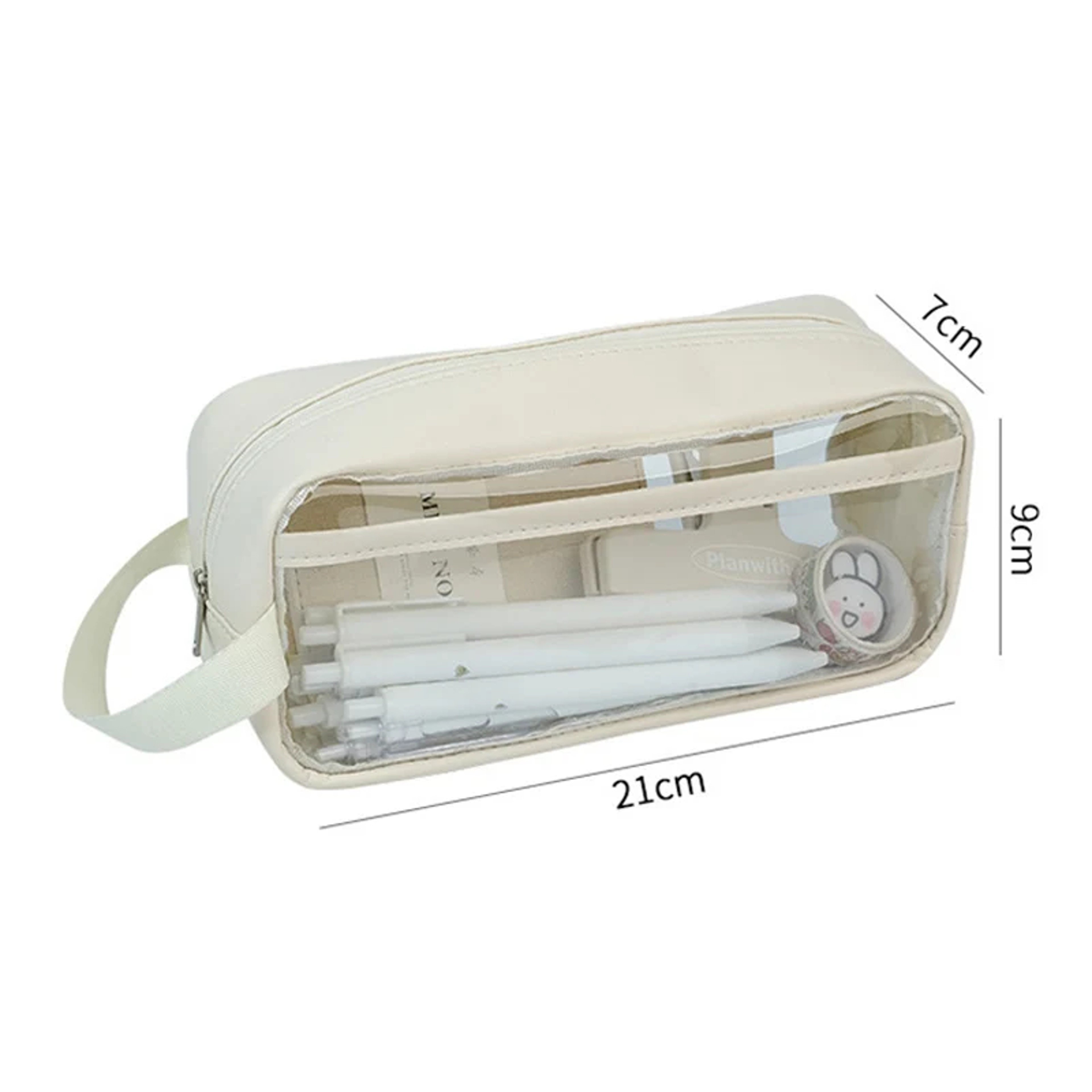 Transparent Large Capacity Pencil Bag Aesthetic School Case For Students And Stationery Storage 5