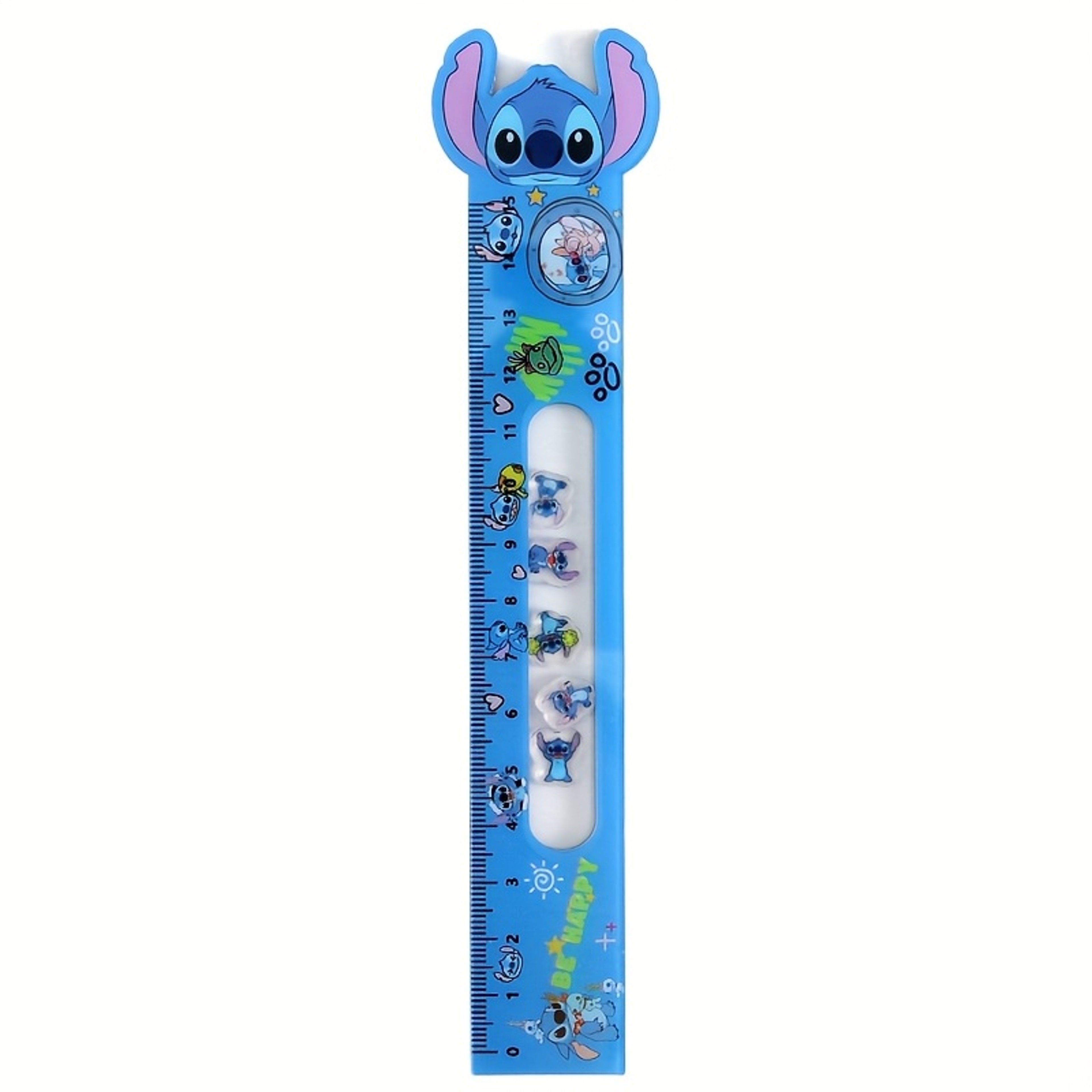 Stitch Shaking Ruler Acrylic Geometry Drawing Ruler for Students and Creative Learning – view 6