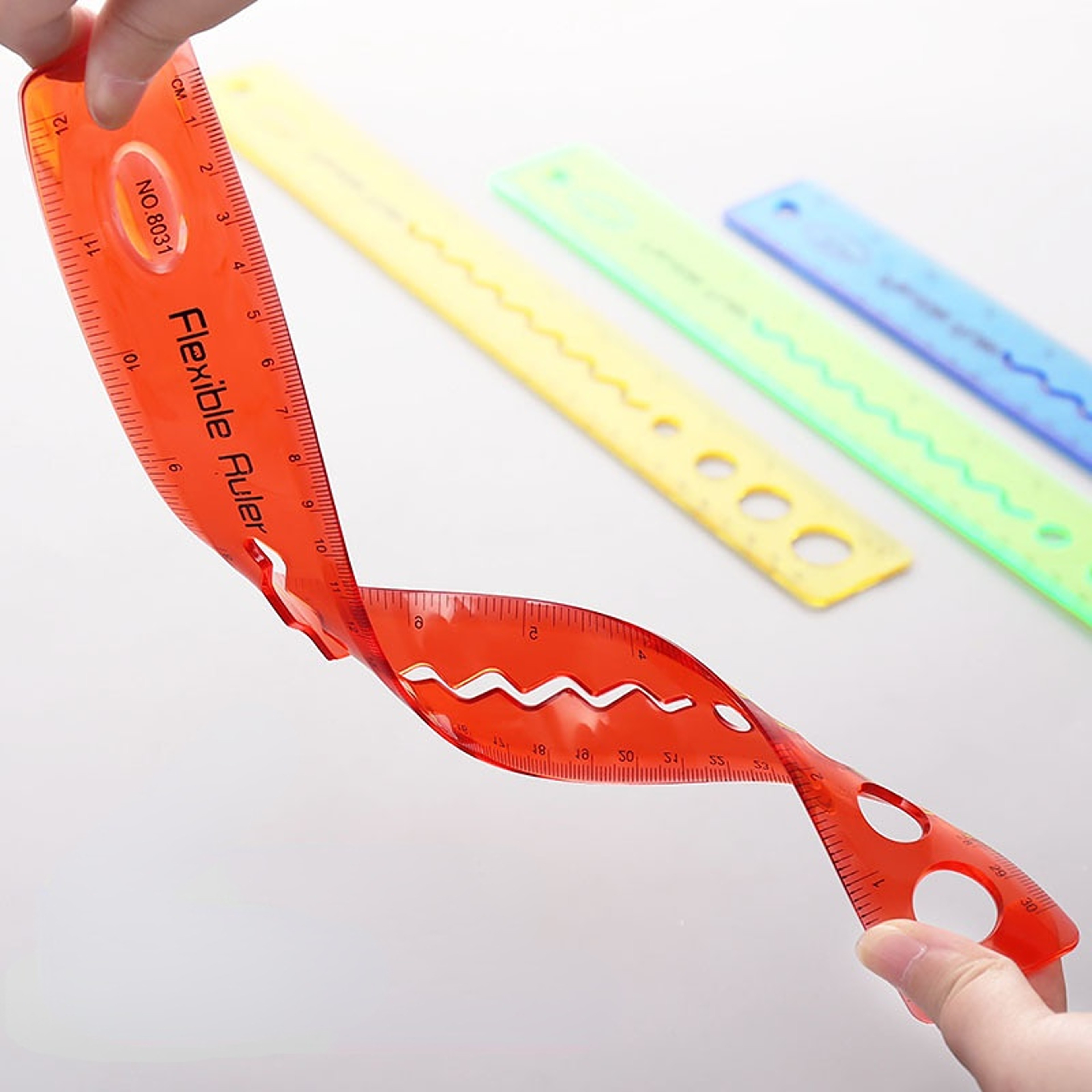 Flexible Soft Ruler Colorful Plastic Ruler Set For Students Drawing And Crafts 1