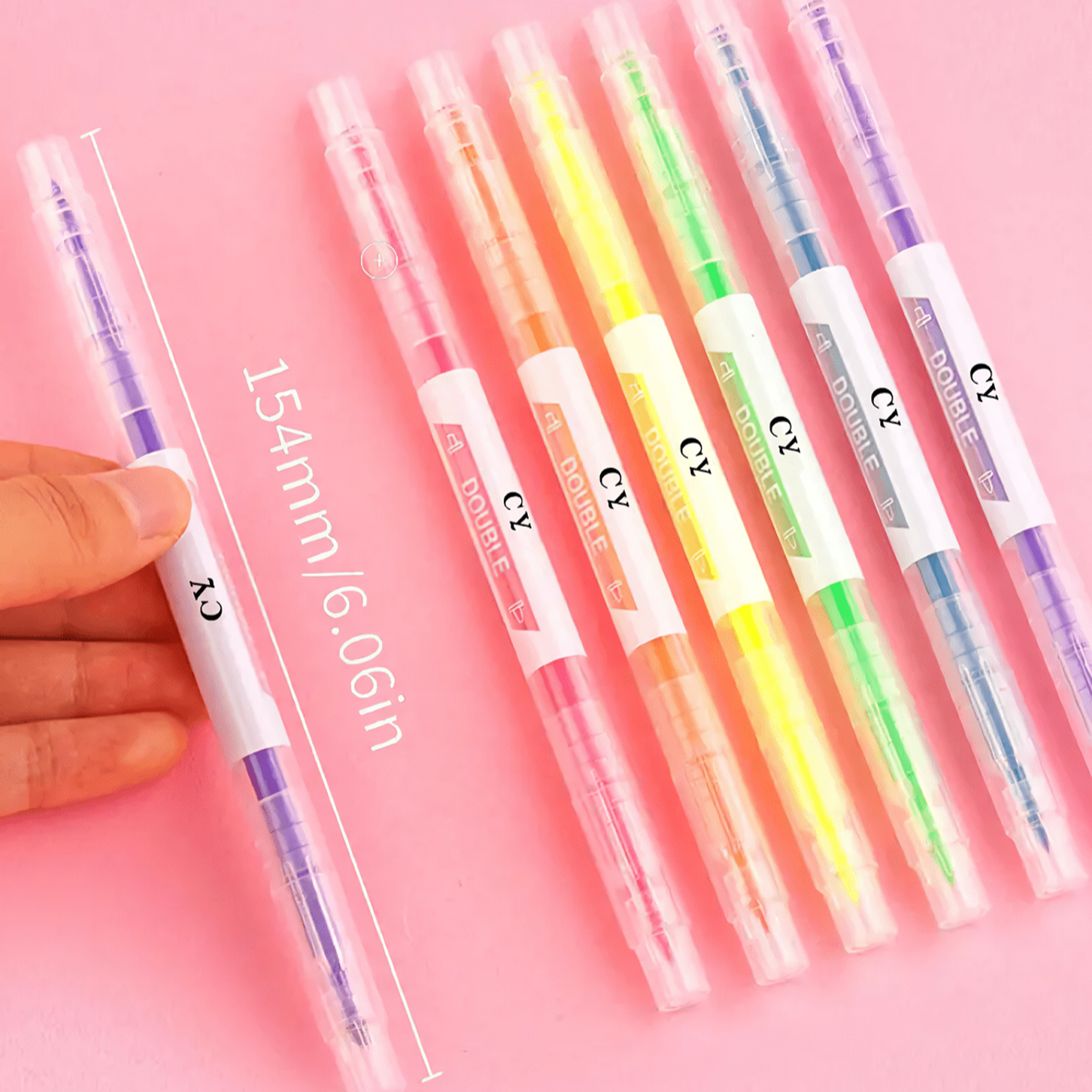 Dual Ended Marker Highlighters For Students Study Notes And Creative Stationery 4