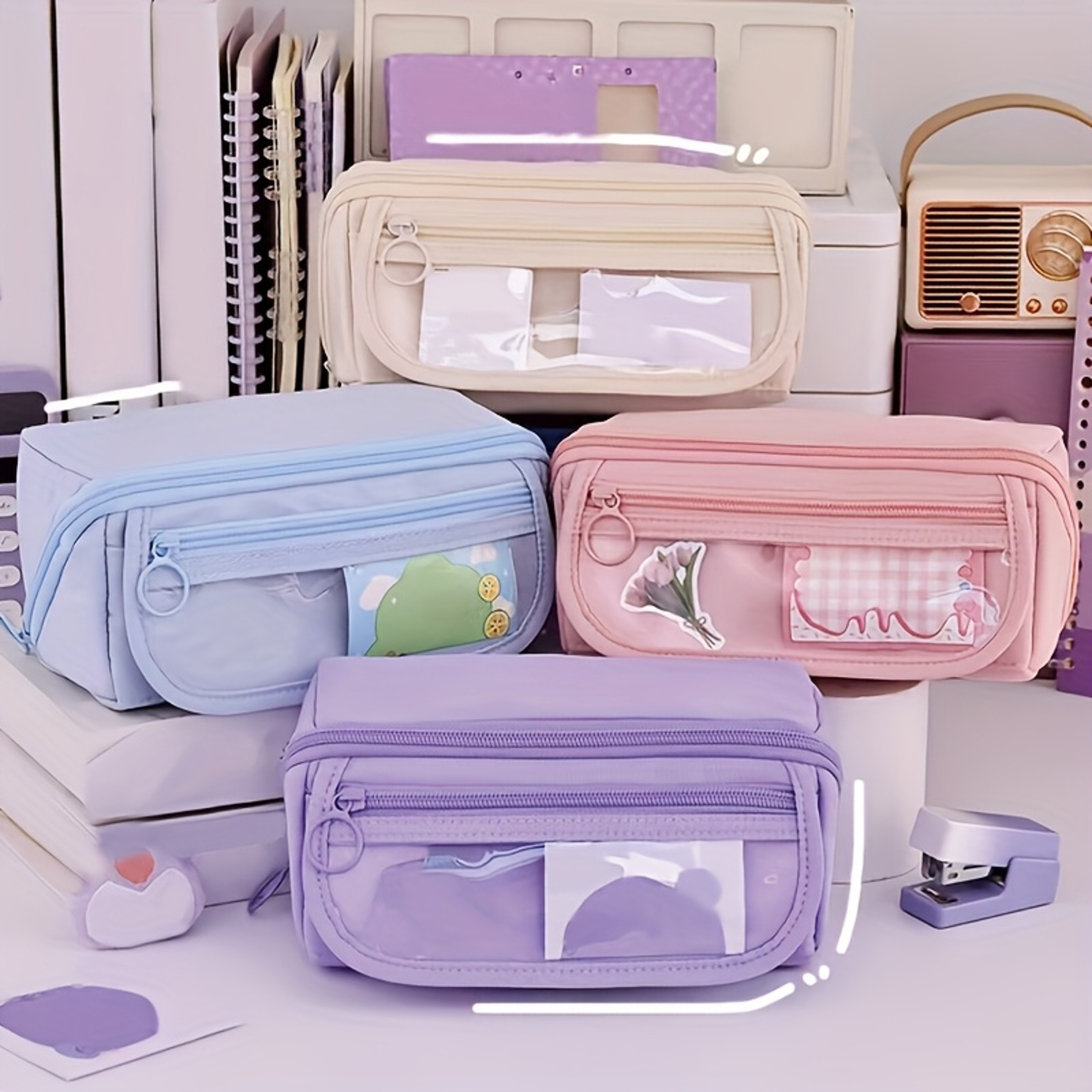 Large Capacity Pencil Case Organizer Box For Students With Multi Function Storage Design 3