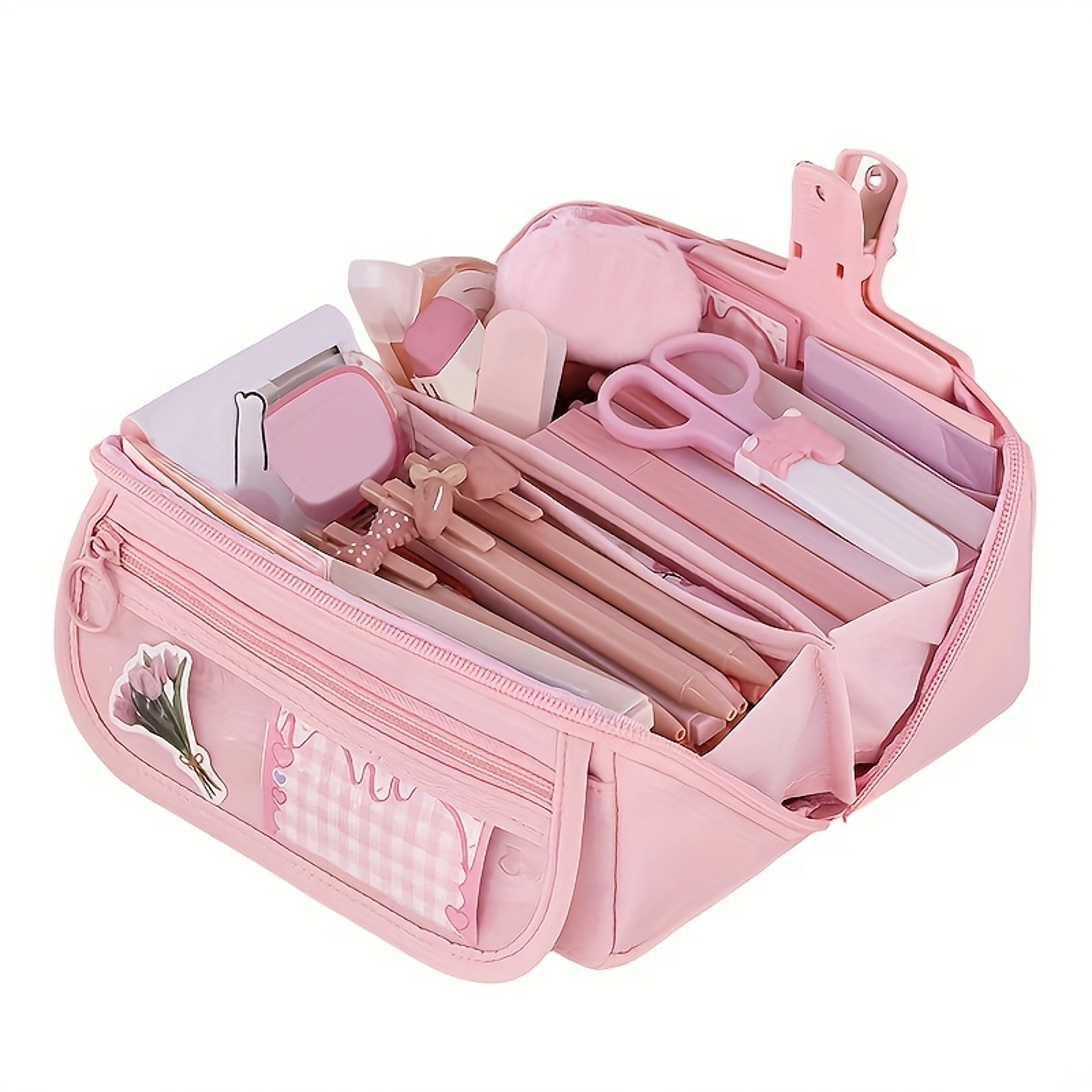 Large Capacity Pencil Case Organizer Box For Students With Multi Function Storage Design 9