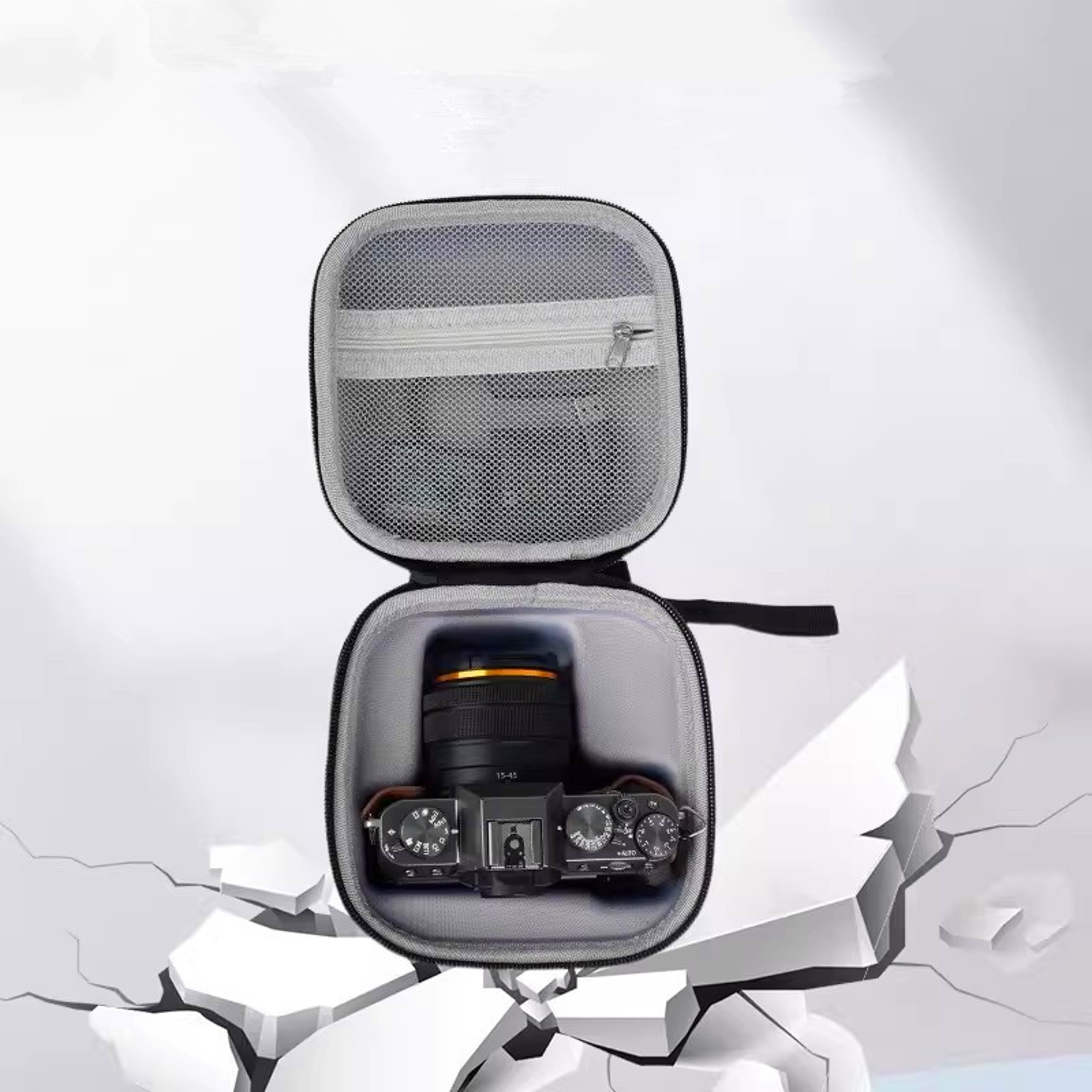 Camera Hard Carrying Case With Lens Storage Protection 2